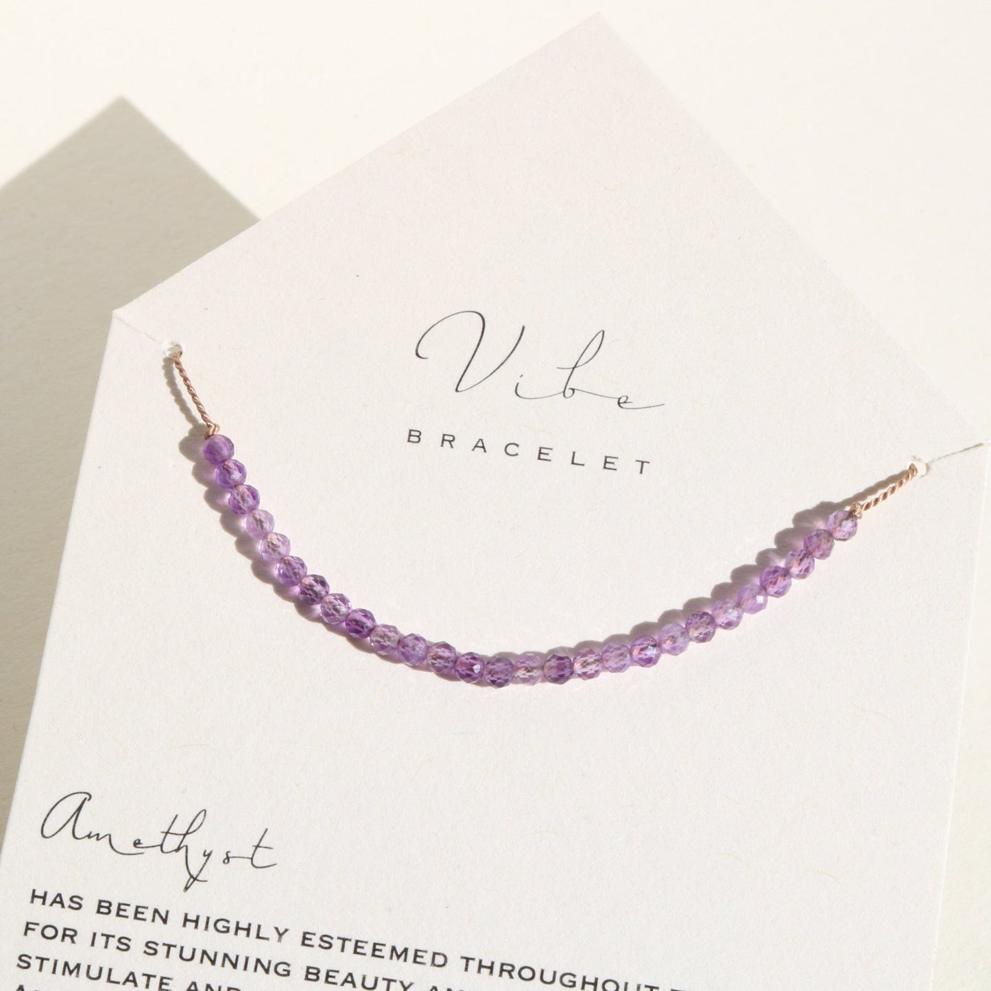 AMETHYST BEADED Vibe Bracelets