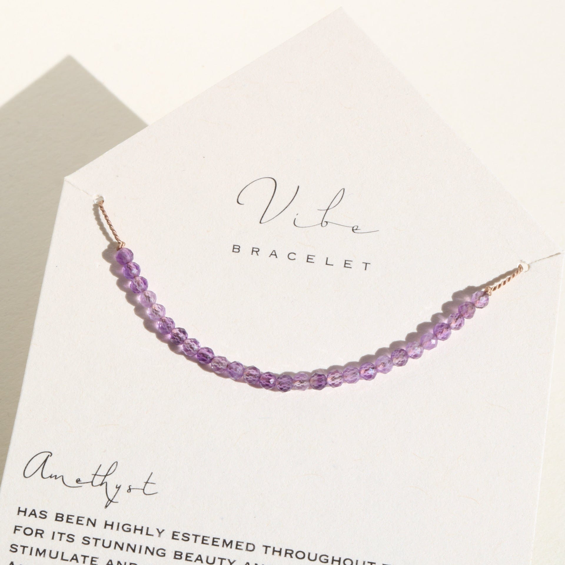 AMETHYST BEADED Vibe Bracelets