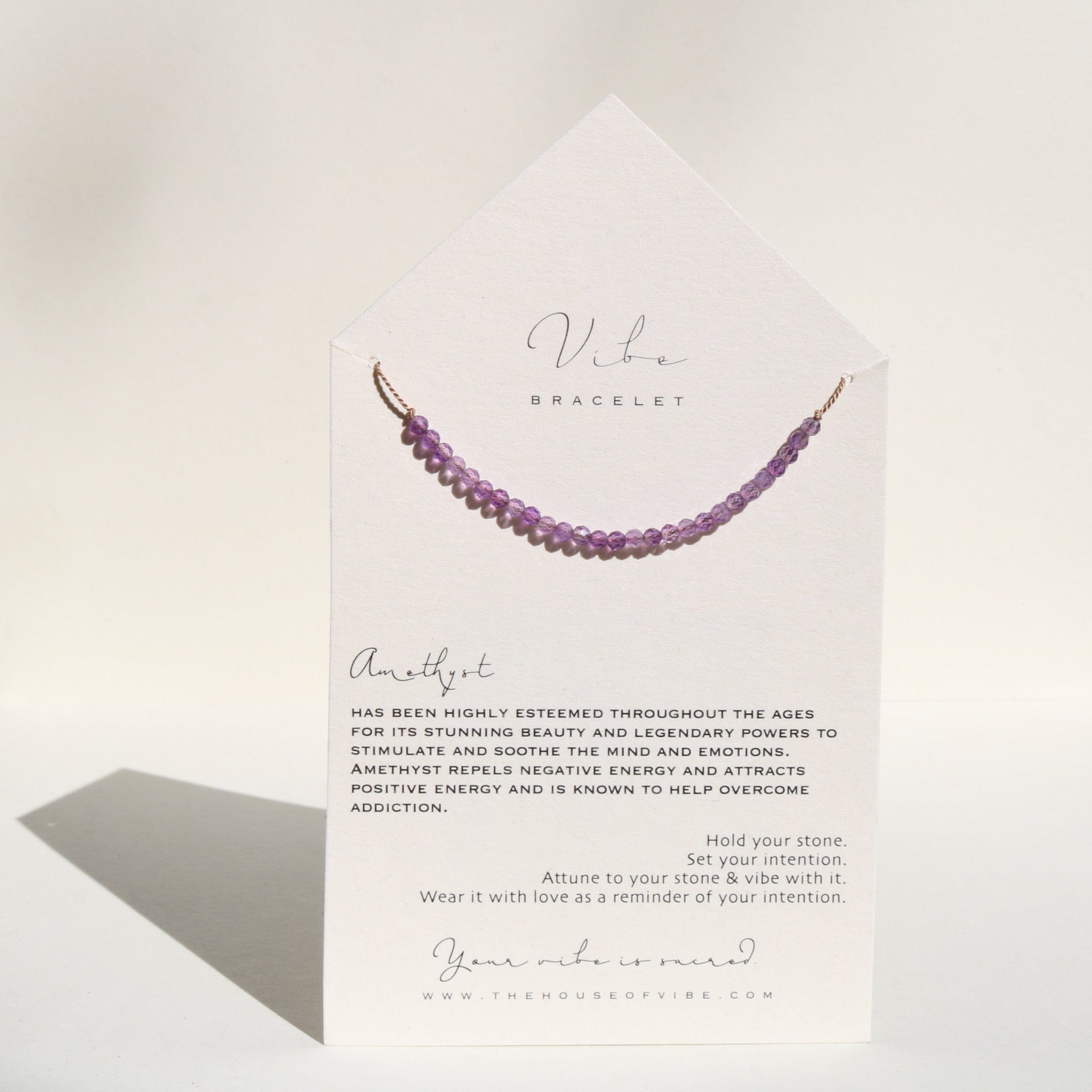 AMETHYST BEADED Vibe Bracelets