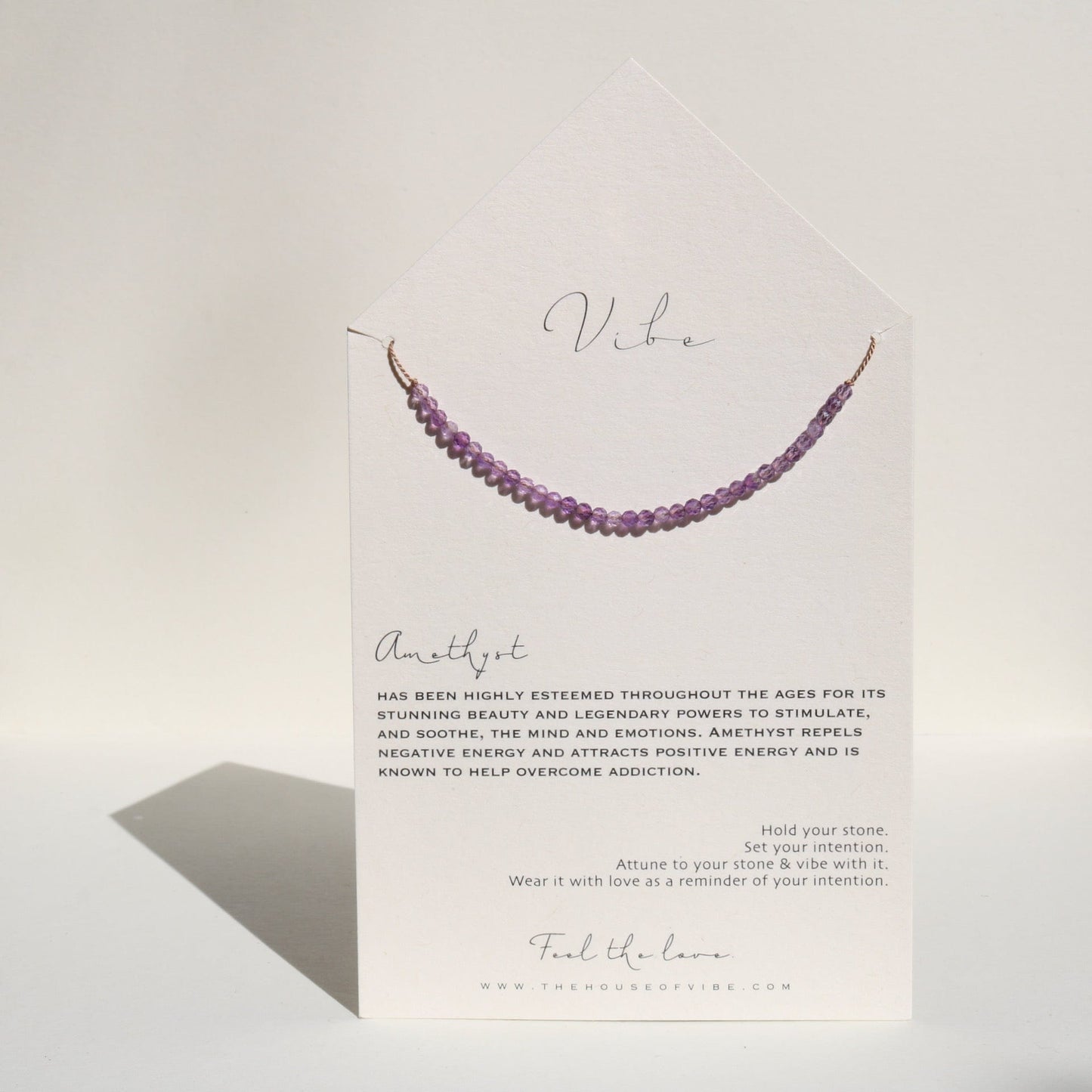 AMETHYST BEADED Vibe Necklaces