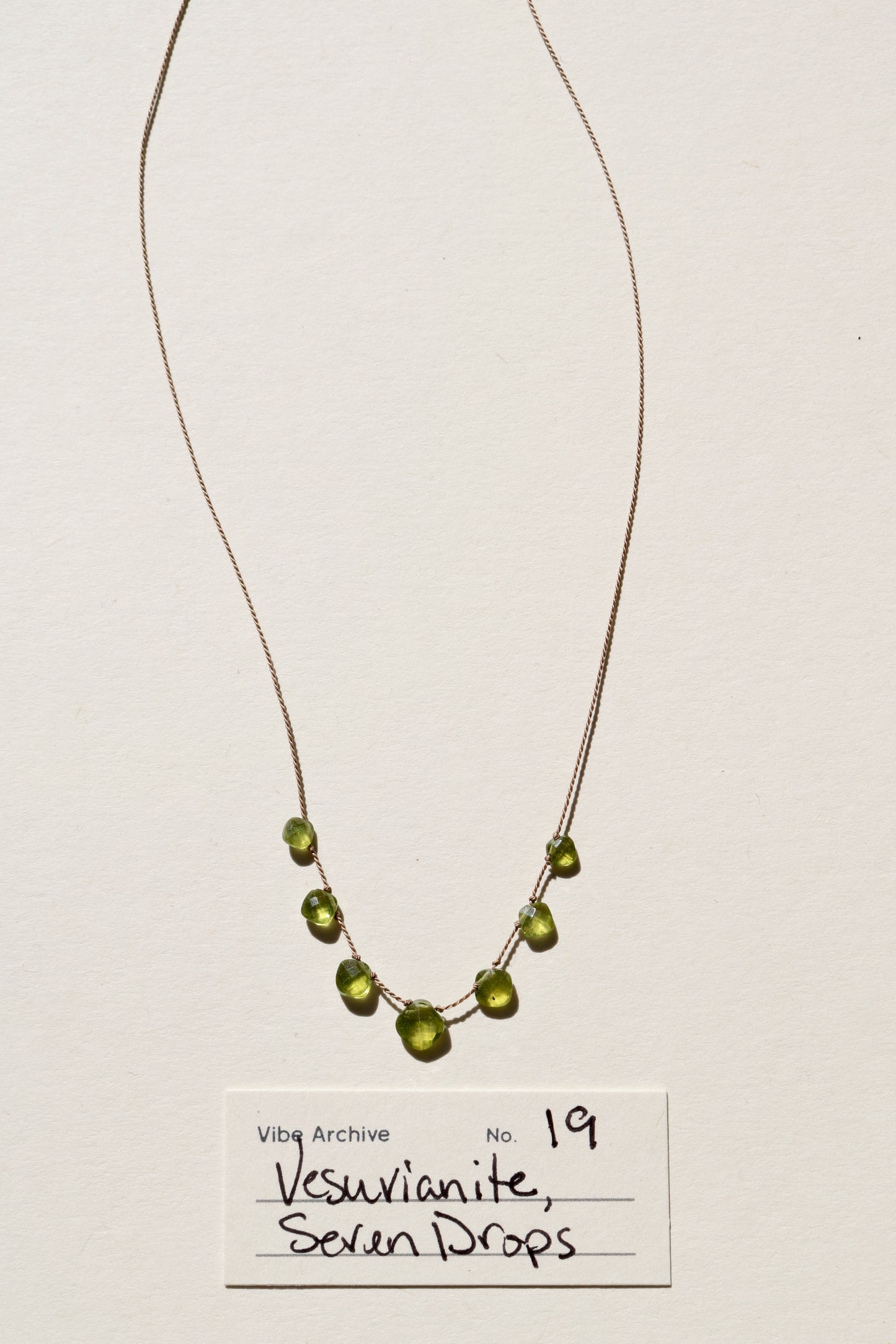 Vesuvianite, Seven Drops | Archive No. 19