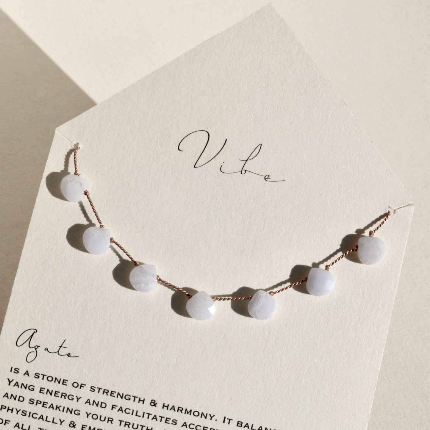 BLUE LACE AGATE 7 STONE Vibe Necklaces