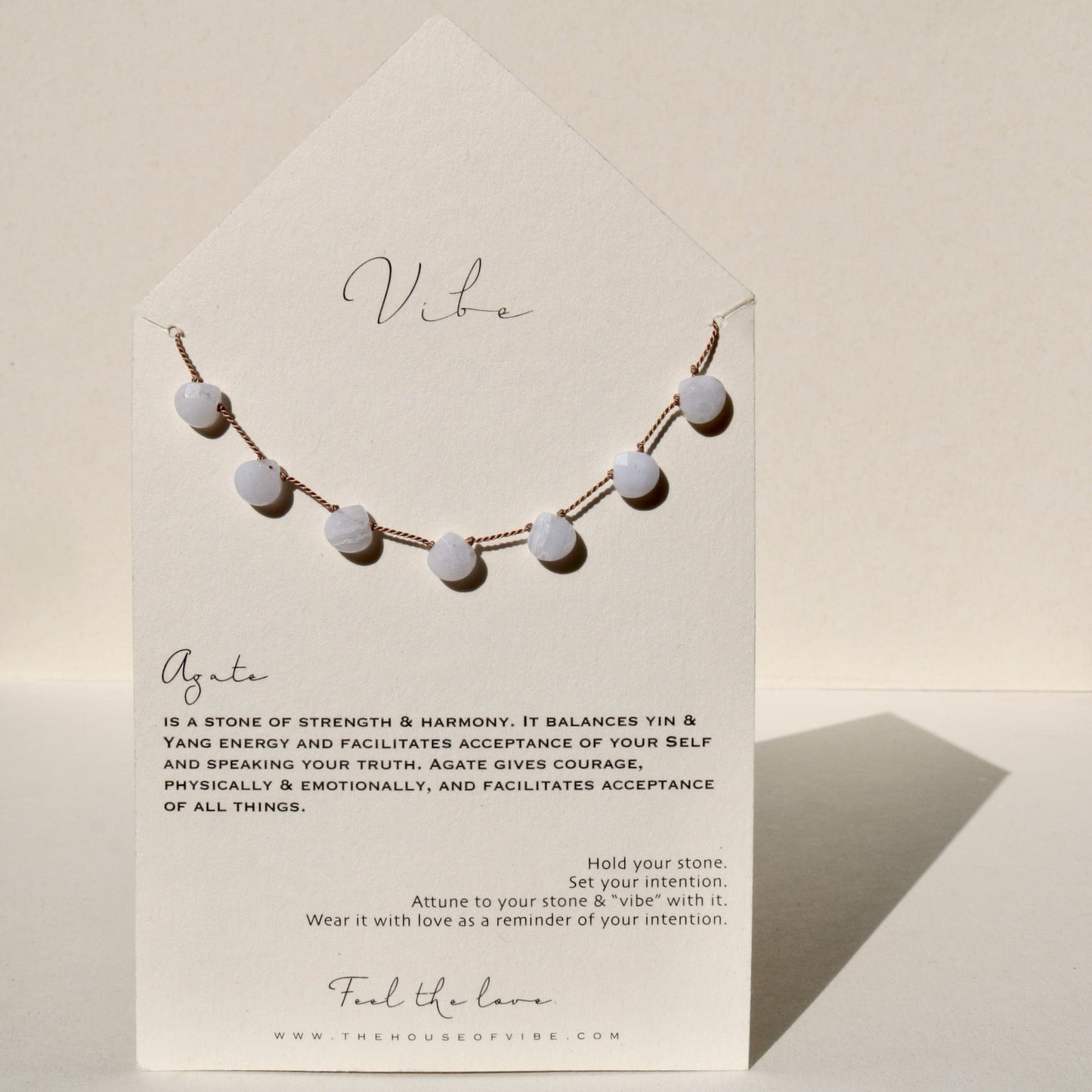 BLUE LACE AGATE 7 STONE Vibe Necklaces