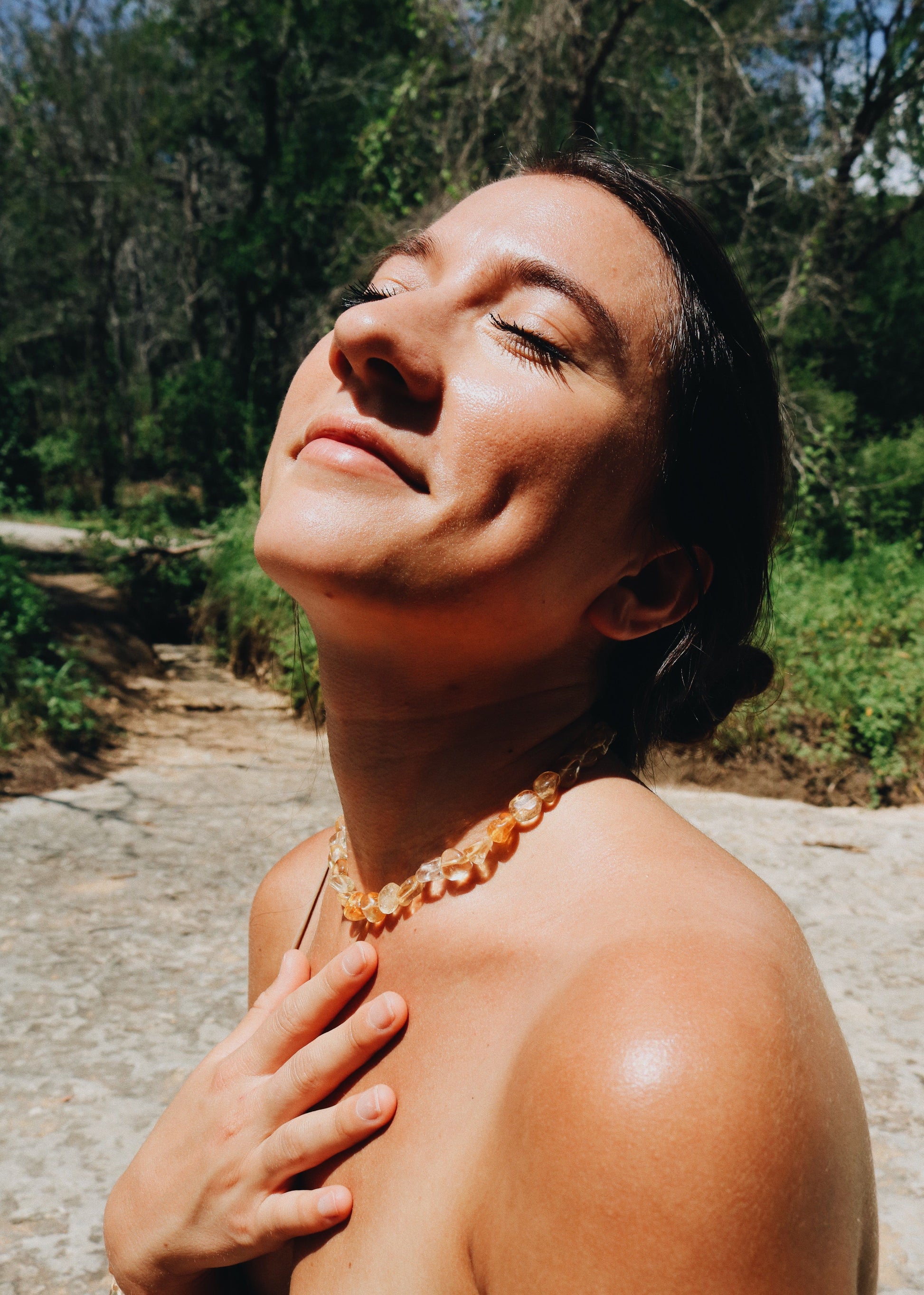 CITRINE POLISHED PEBBLES NECKLACE | SPECIAL EDITION Vibe Necklaces