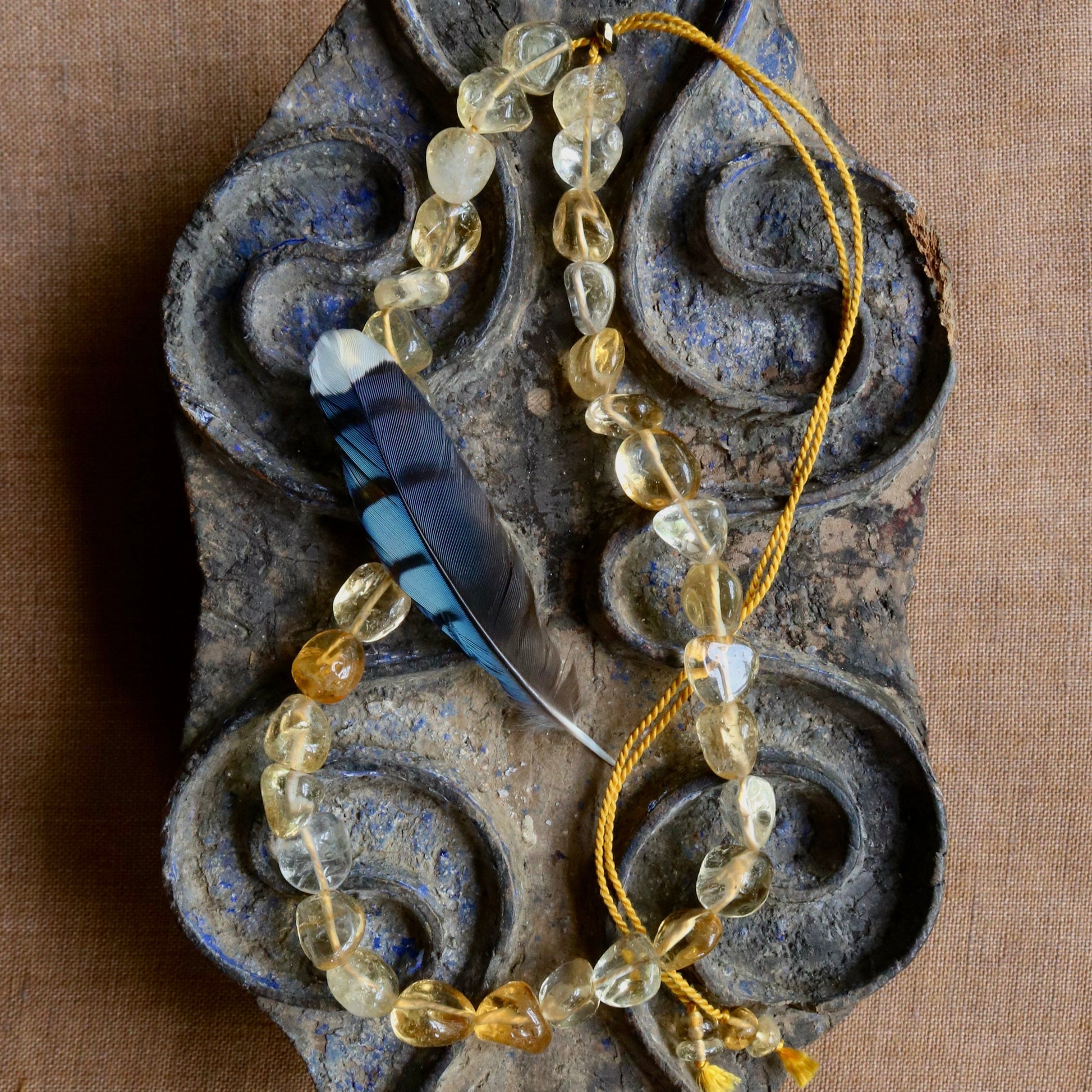 CITRINE POLISHED PEBBLES NECKLACE | SPECIAL EDITION Vibe Necklaces