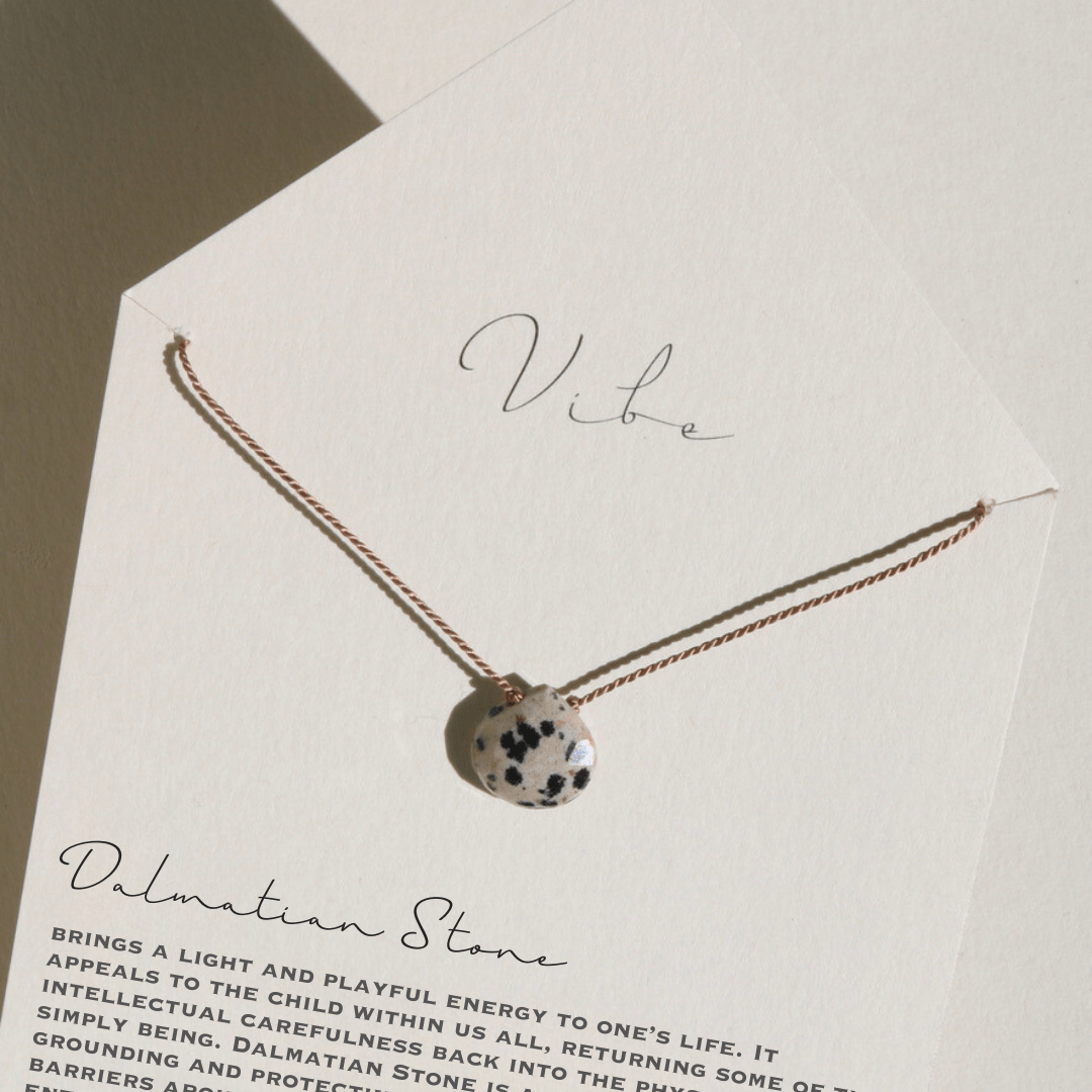 DALMATIAN STONE Vibe Necklaces Fawn silk