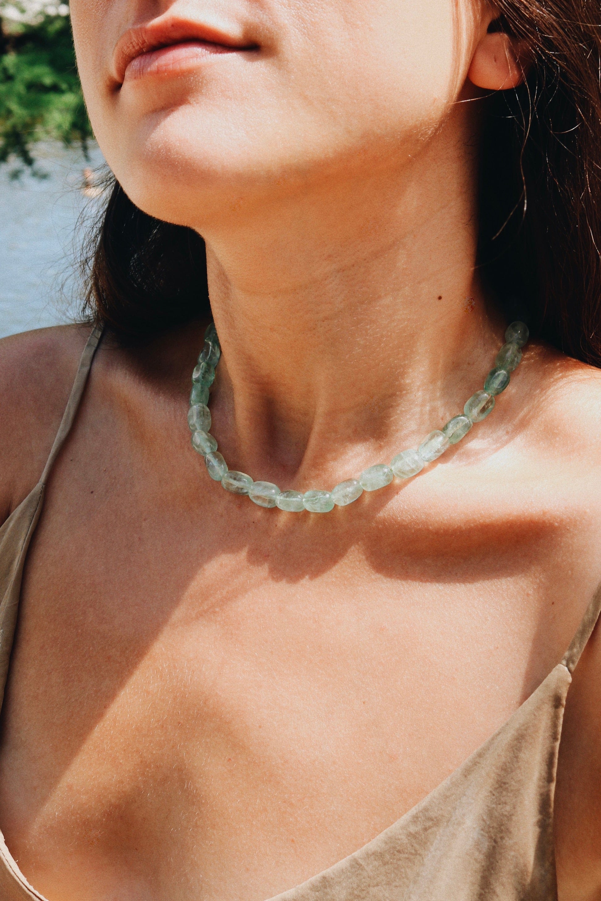 FLUORITE POLISHED PEBBLES NECKLACE | SPECIAL EDITION Vibe Necklaces