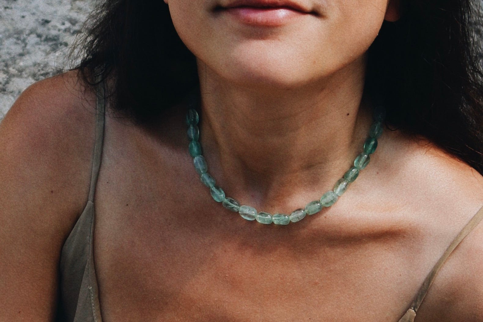 FLUORITE POLISHED PEBBLES NECKLACE | SPECIAL EDITION Vibe Necklaces