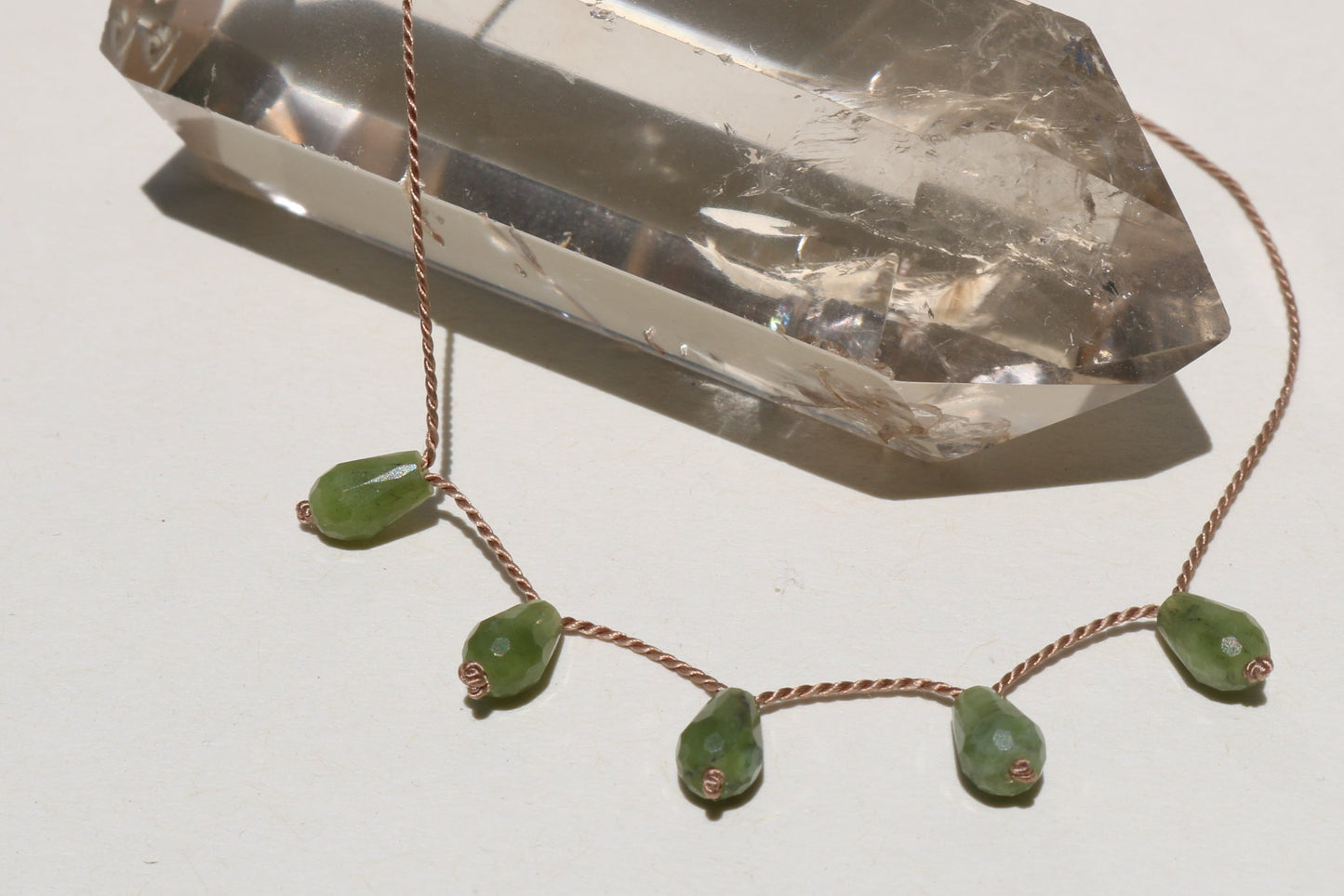 JADE 5 DROPS NECKLACE Vibe Necklaces