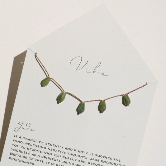 JADE 5 DROPS NECKLACE Vibe Necklaces