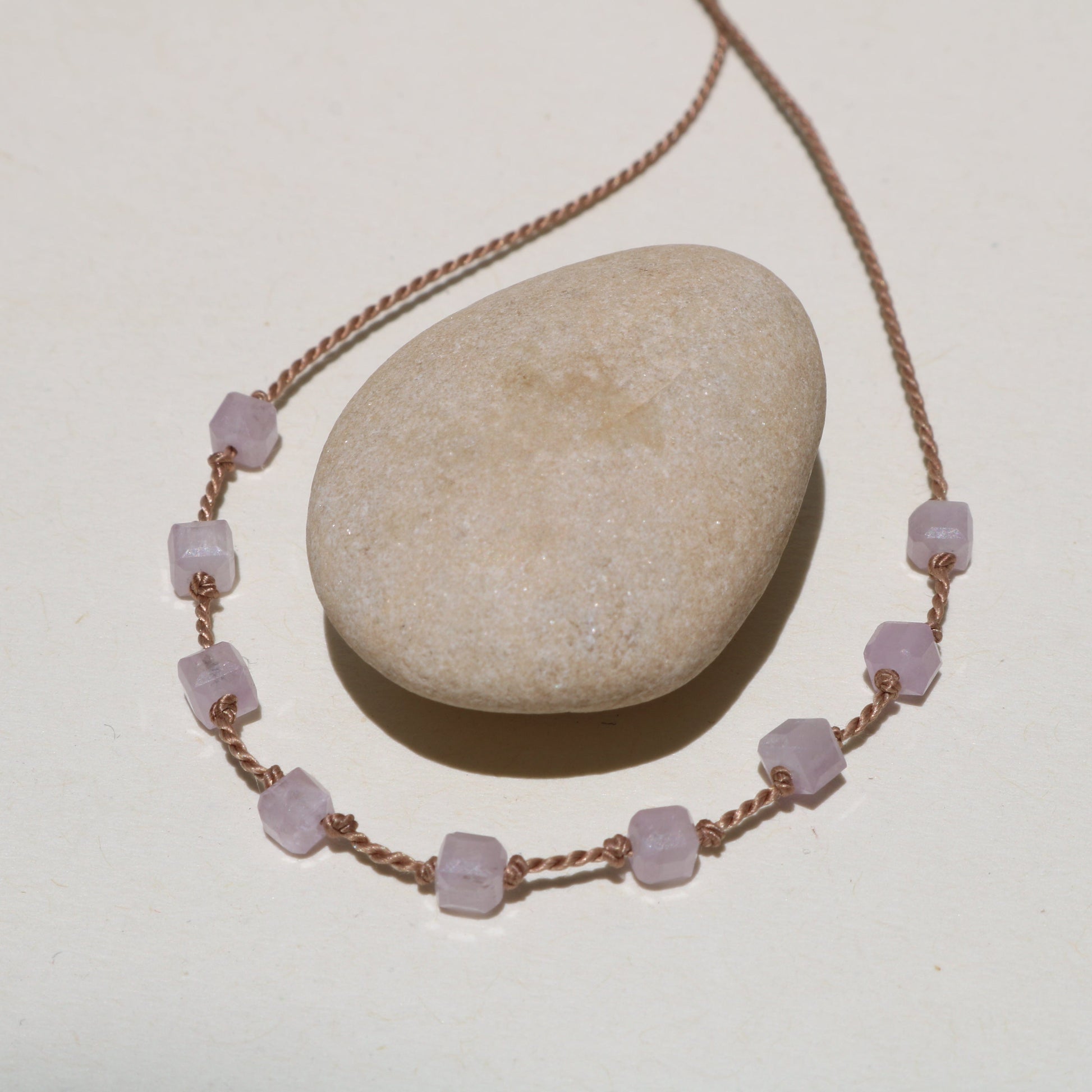 KUNZITE 9 CUBE NECKLACE Vibe Necklaces