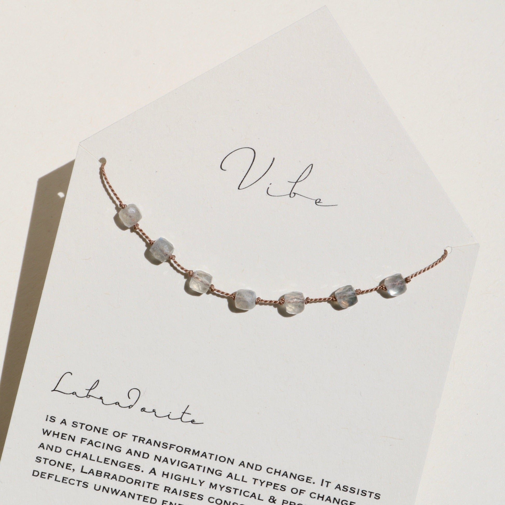 LABRADORITE 7 CUBE NECKLACE Vibe Necklaces