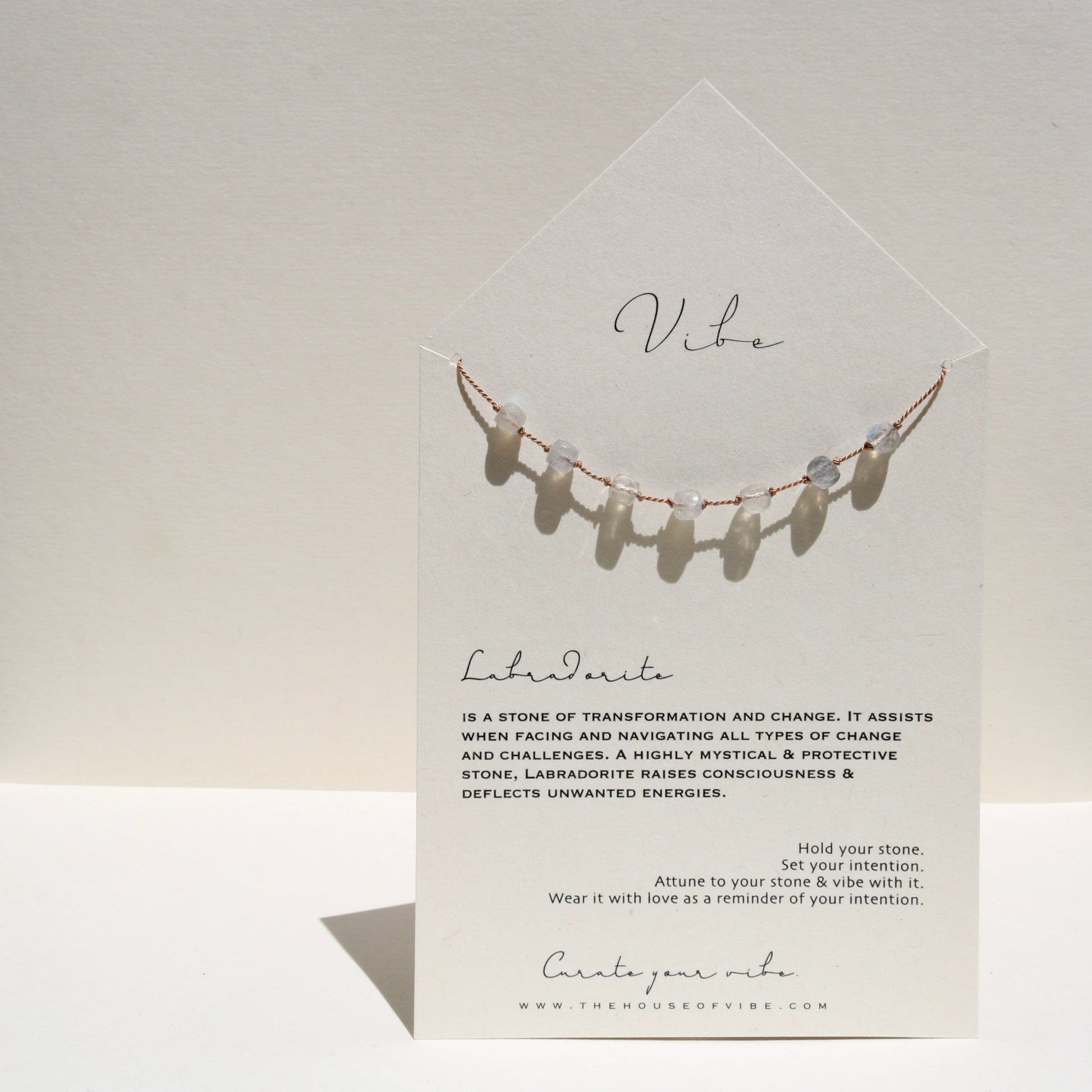 LABRADORITE 7 CUBE NECKLACE Vibe Necklaces