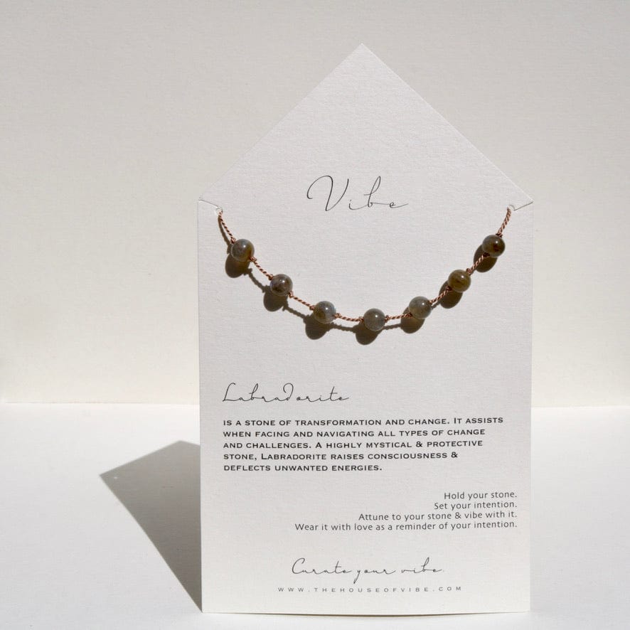 LABRADORITE 7 STONE Vibe Necklaces