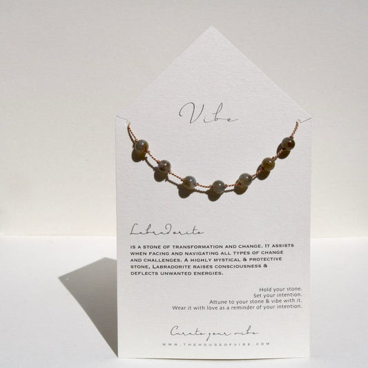 LABRADORITE 7 STONE Vibe Necklaces