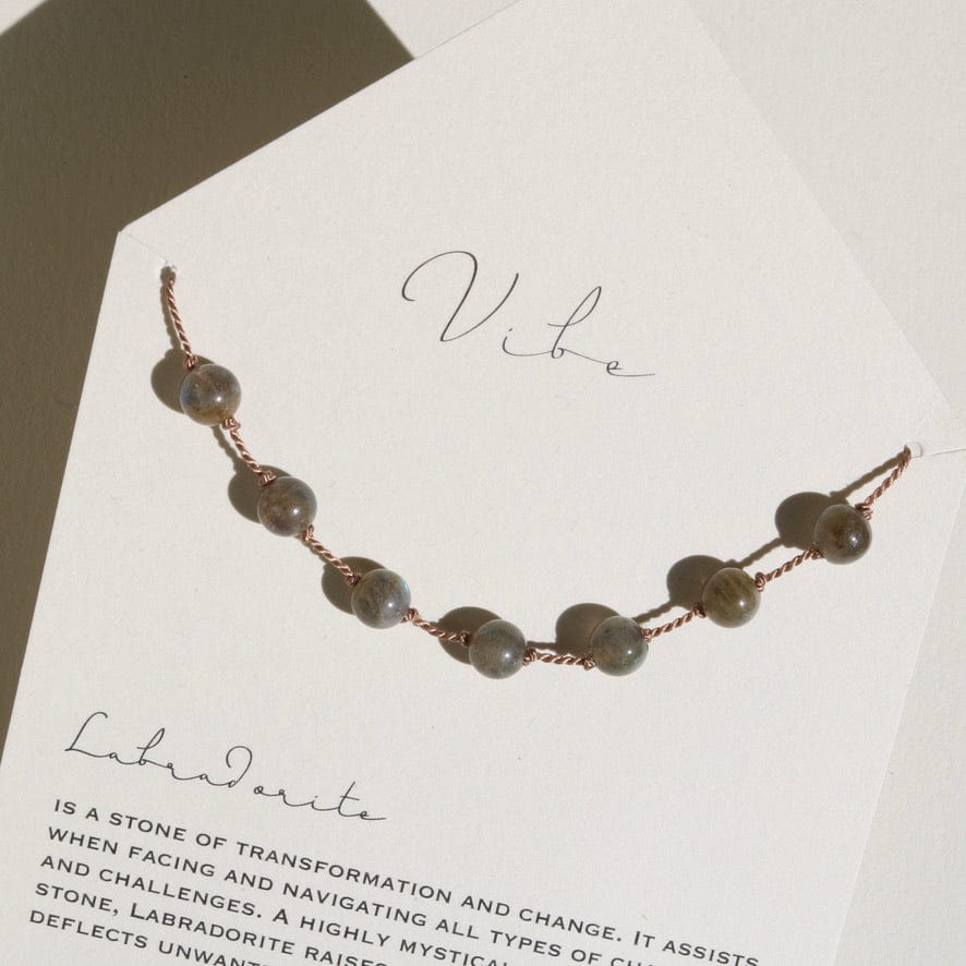 LABRADORITE 7 STONE Vibe Necklaces