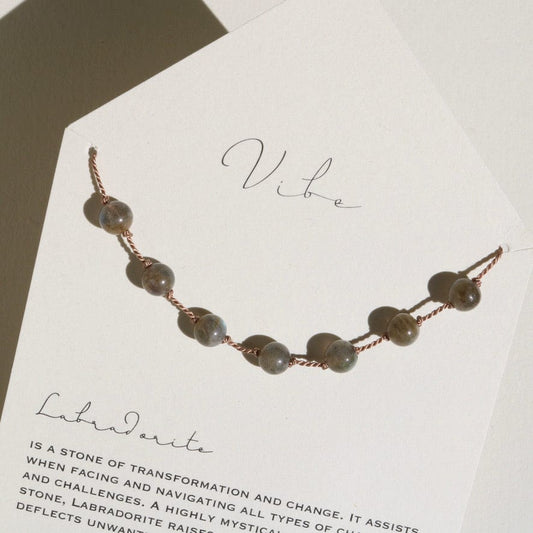 LABRADORITE 7 STONE Vibe Necklaces