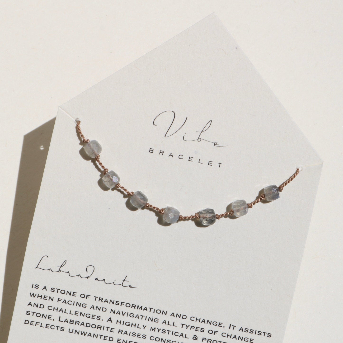 LABRADORITE CUBES BRACELET Vibe Bracelets