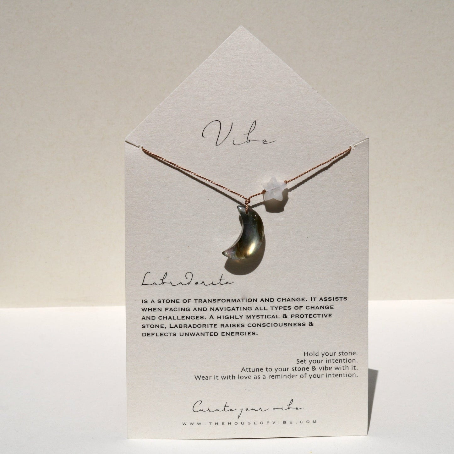 LABRADORITE MOON Vibe Necklaces