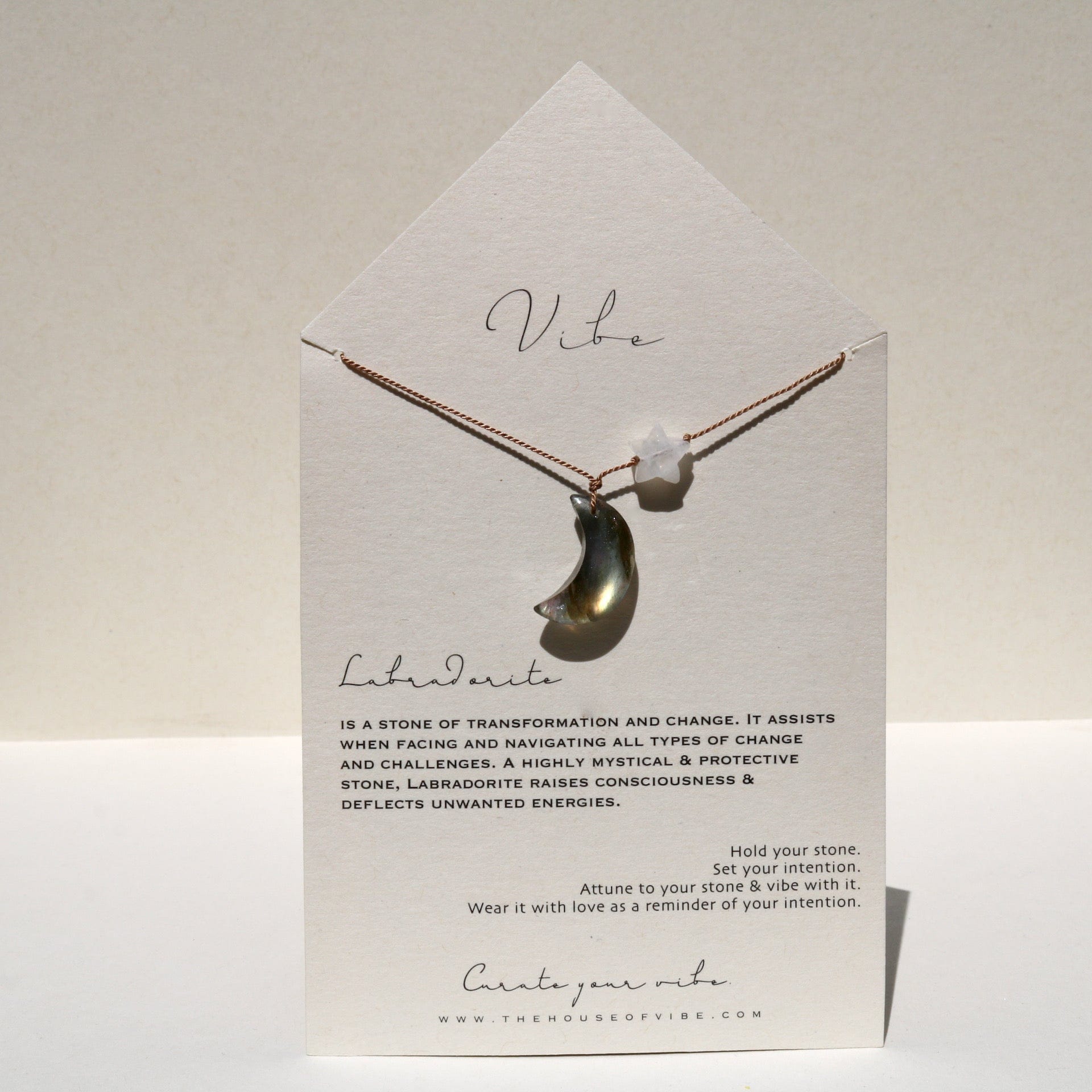 LABRADORITE MOON Vibe Necklaces