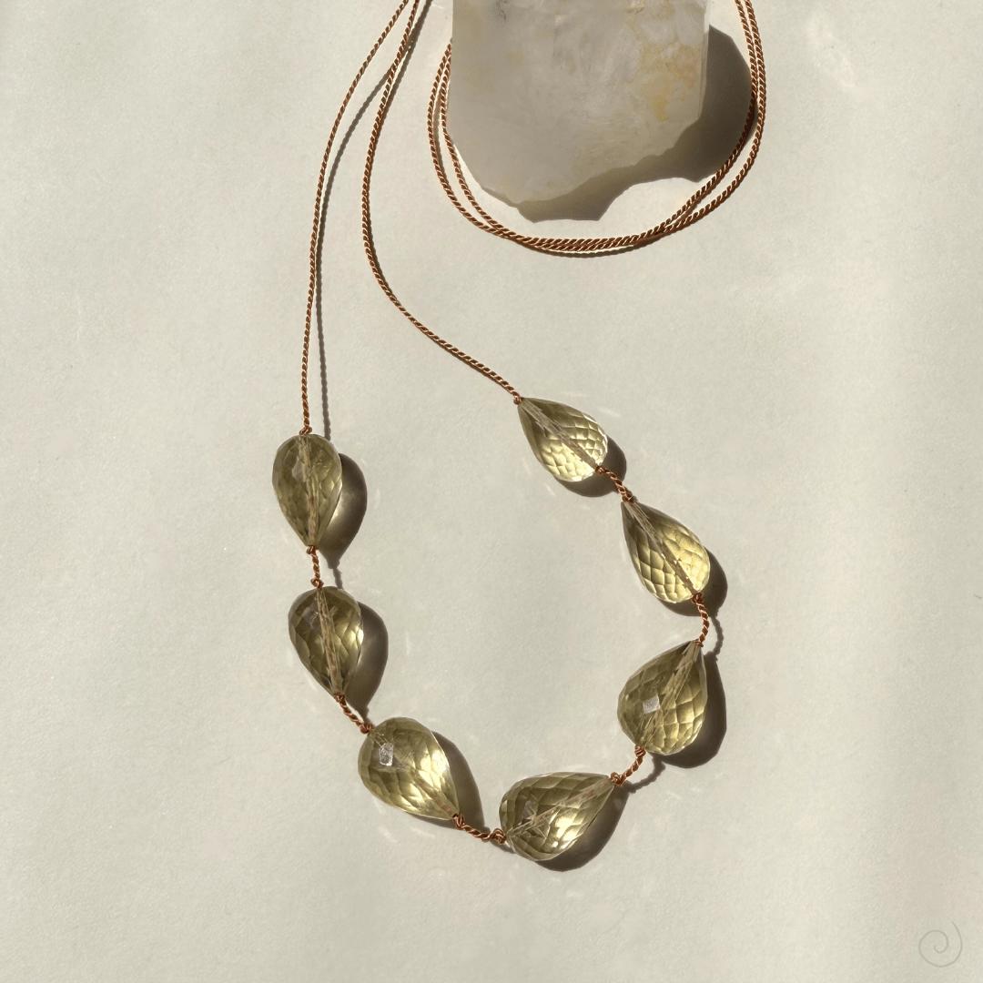 LEMON QUARTZ UNFOLDING No.0307 Vibe Necklaces