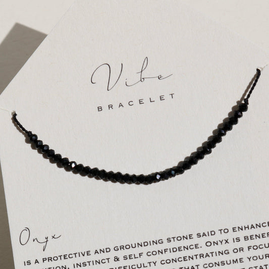 ONYX BEADED BRACELET Vibe Bracelets