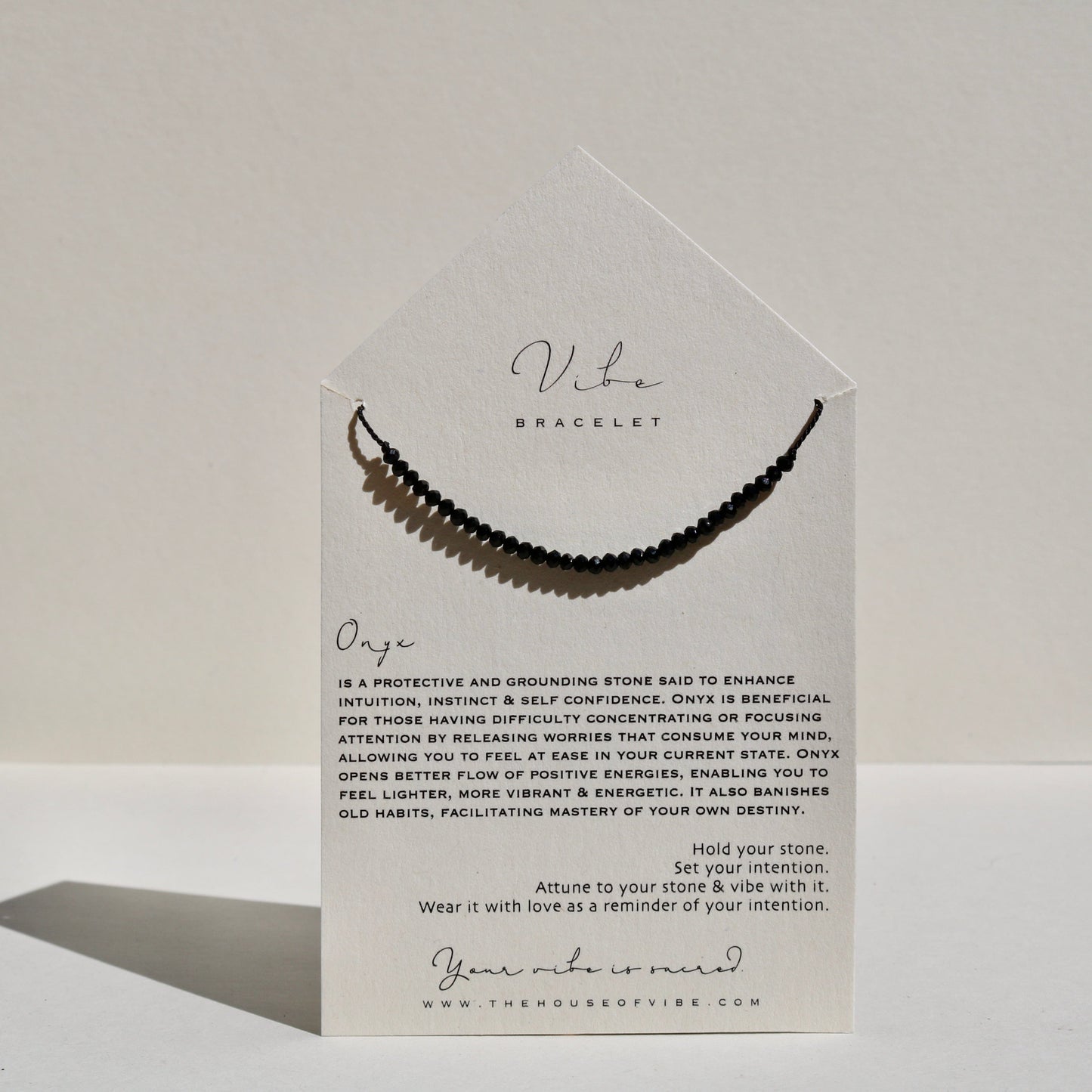 ONYX BEADED BRACELET Vibe Bracelets