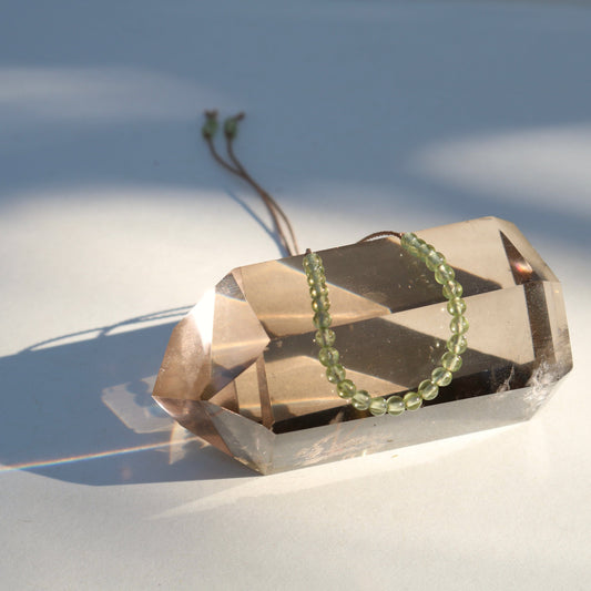 PERIDOT BEADED BRACELET Vibe Bracelets