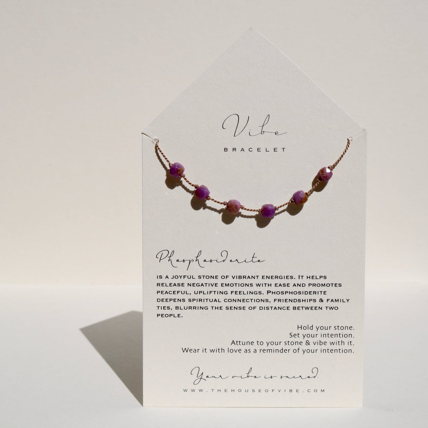 PHOSPHOSIDERITE CUBES BRACELET Vibe Bracelets