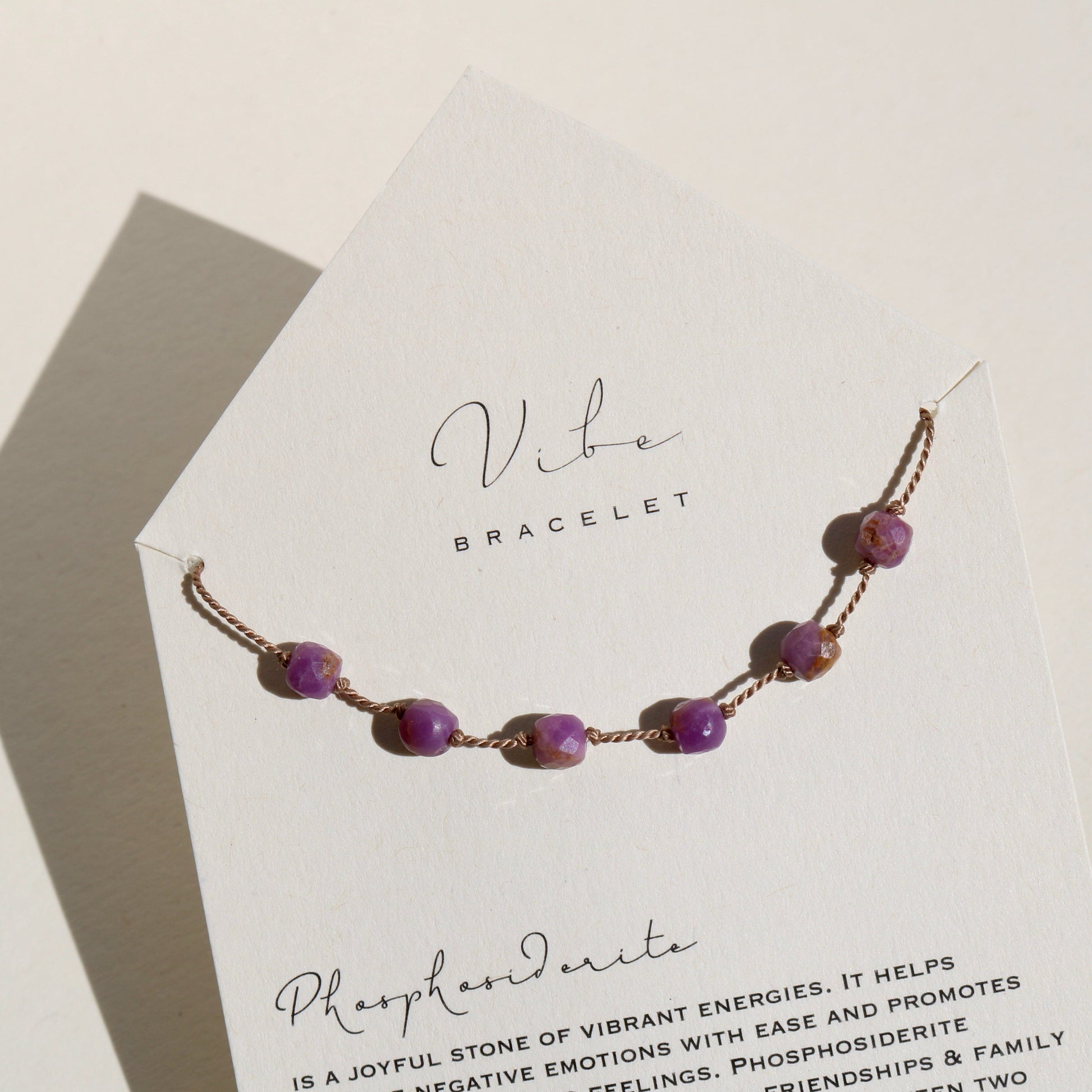 PHOSPHOSIDERITE CUBES BRACELET Vibe Bracelets