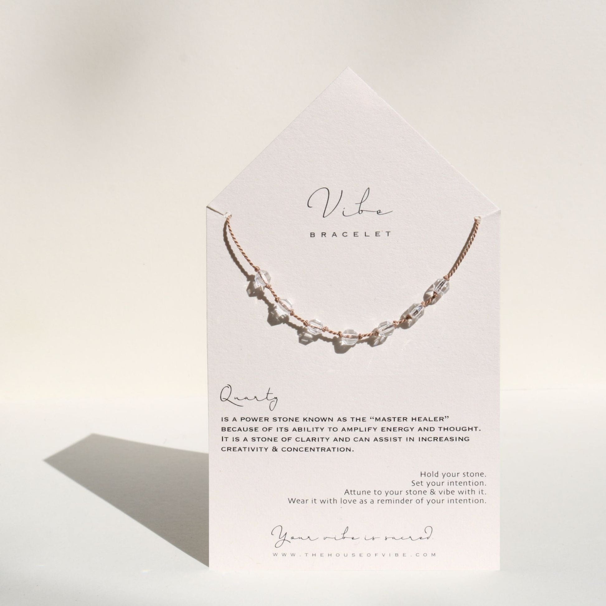 QUARTZ ENERGY PRISMS Vibe Bracelets