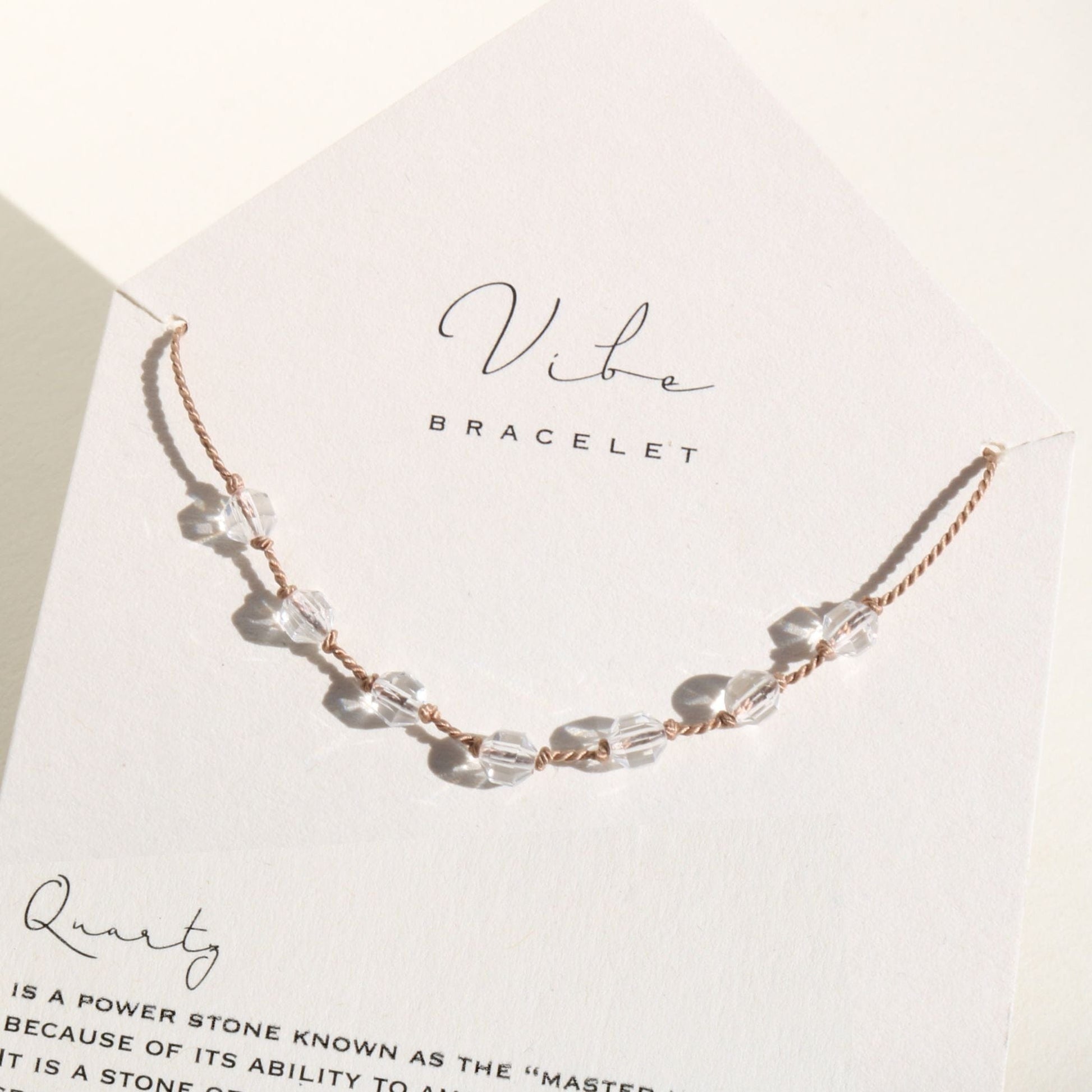 QUARTZ ENERGY PRISMS Vibe Bracelets