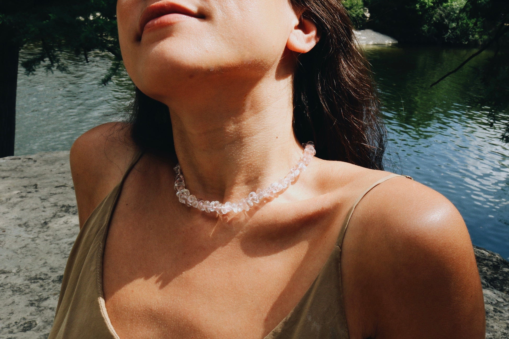 QUARTZ POLISHED PEBBLES NECKLACE | SPECIAL EDITION Vibe Necklaces