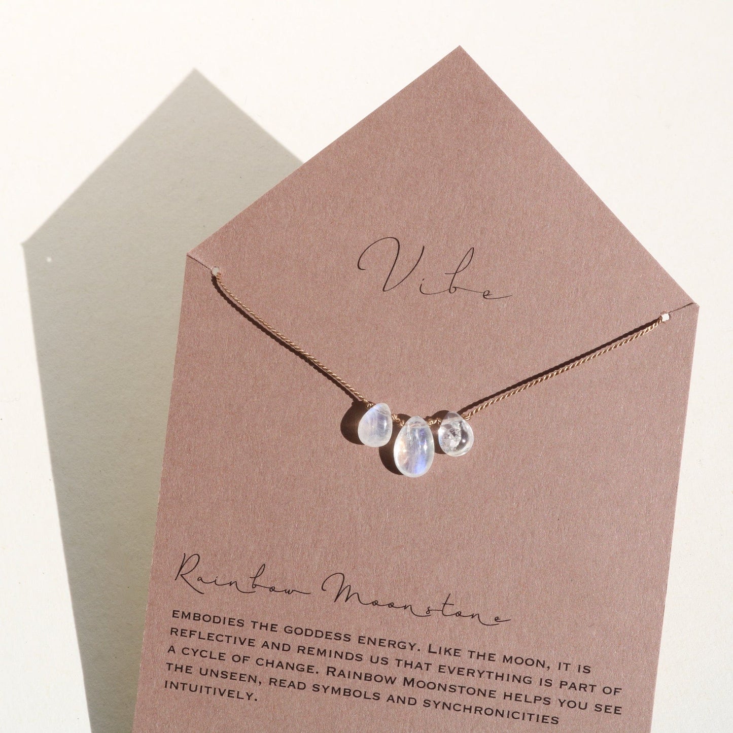 RAINBOW MOONSTONE Vibe Necklaces