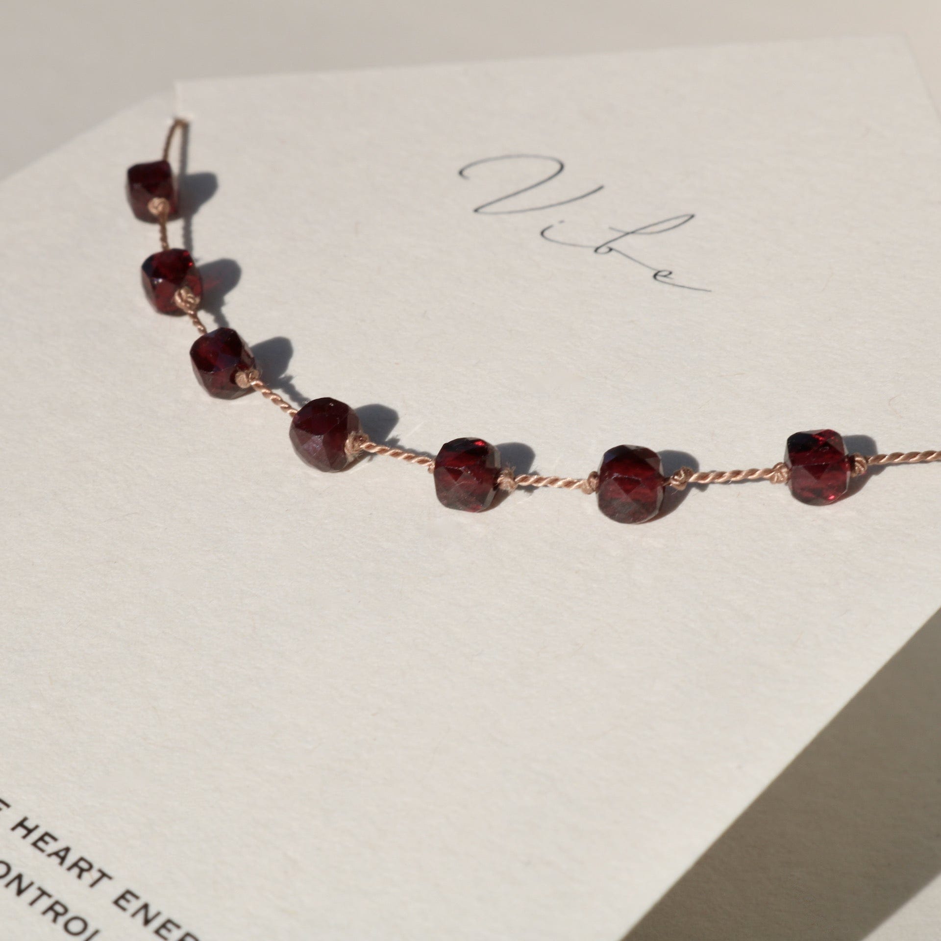 RED GARNET 7 STONE Vibe Necklaces