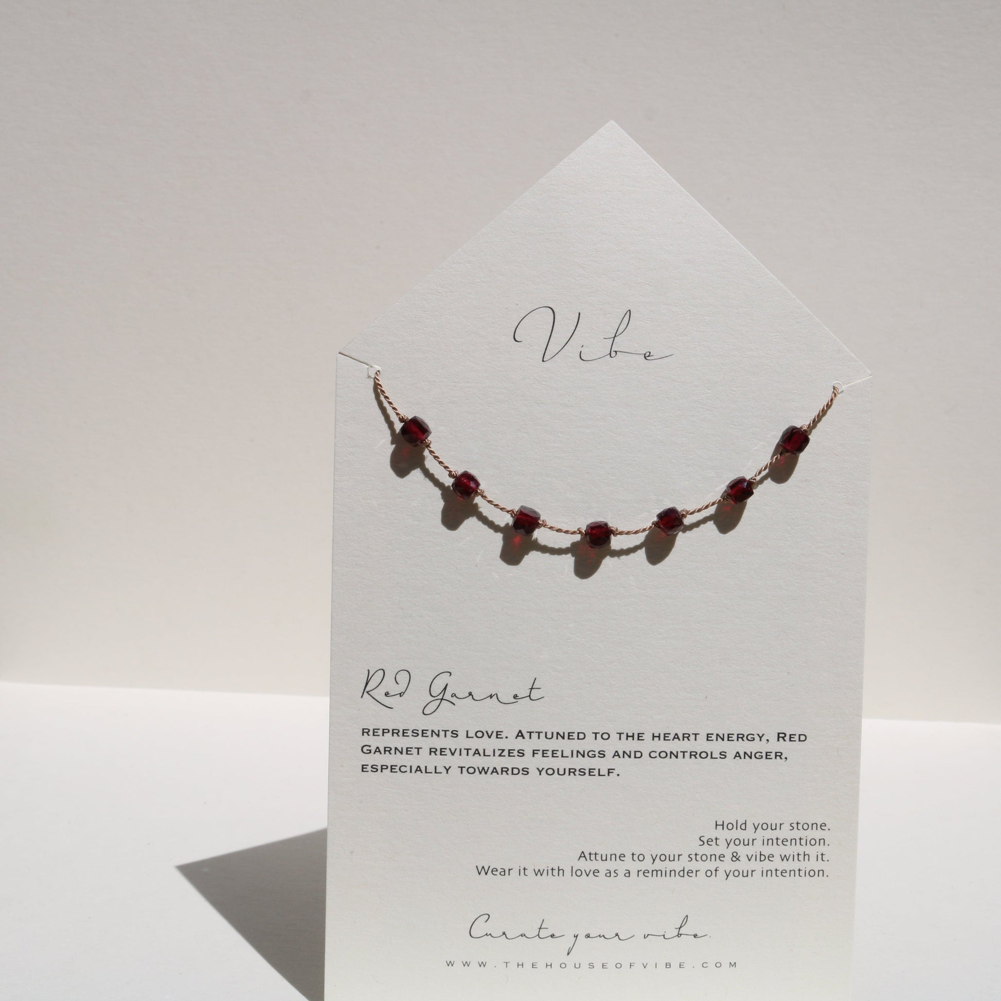 RED GARNET 7 STONE Vibe Necklaces
