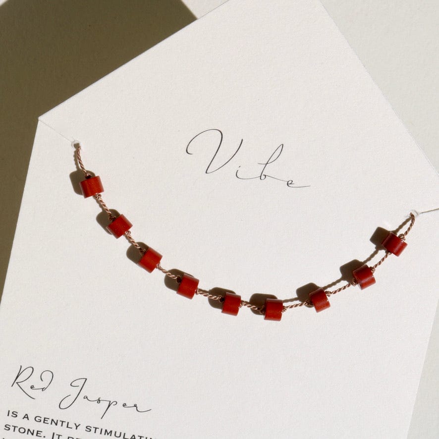 RED JASPER 9 STONE Vibe Necklaces