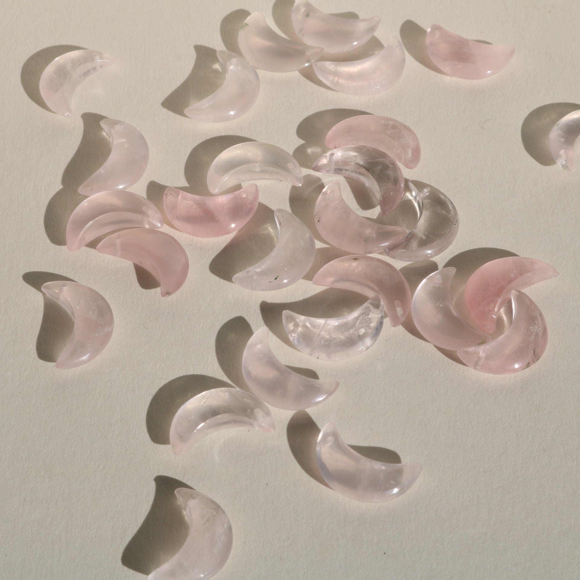 ROSE QUARTZ MOON Vibe Necklaces