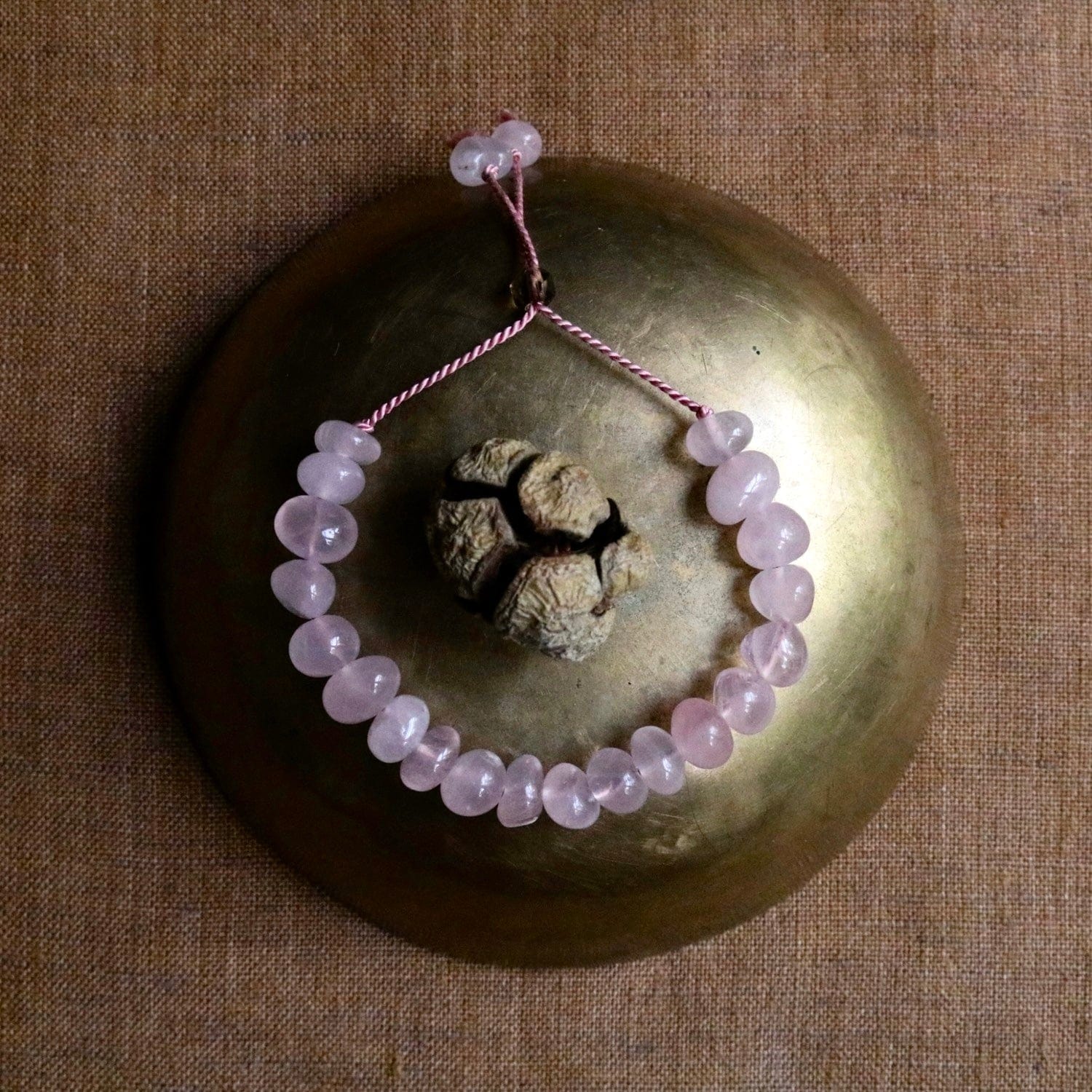 ROSE QUARTZ POLISHED PEBBLES BRACELET | SPECIAL EDITION Vibe Bracelets