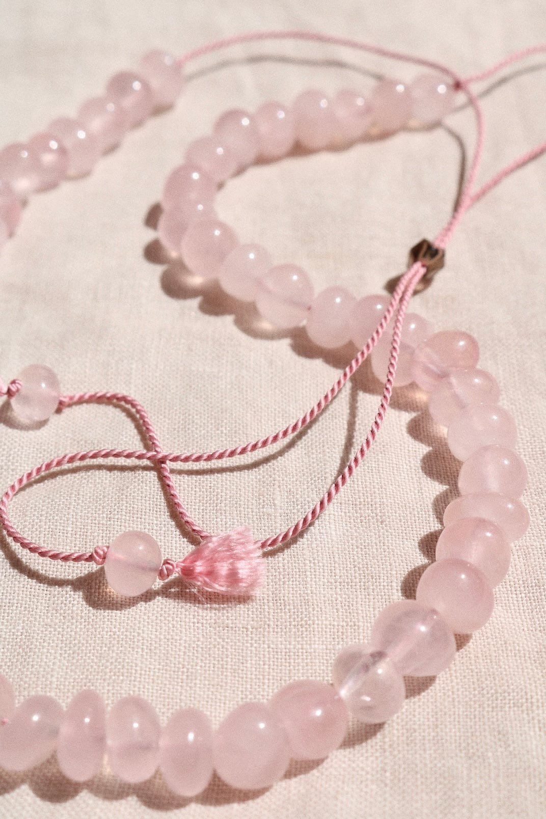 ROSE QUARTZ POLISHED PEBBLES NECKLACE | SPECIAL EDITION Vibe Necklaces