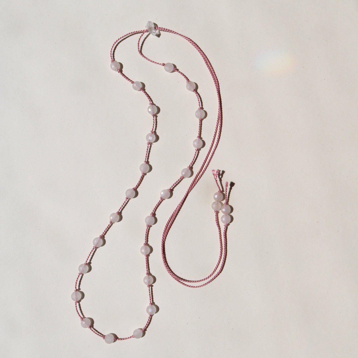 ROSE QUARTZ UNFOLDING No.0203 Vibe Necklaces