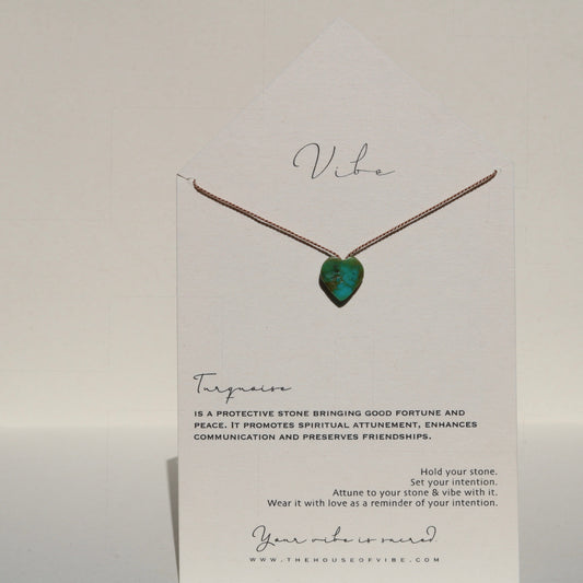 TURQUOISE HEART NO. 3 Vibe Necklaces