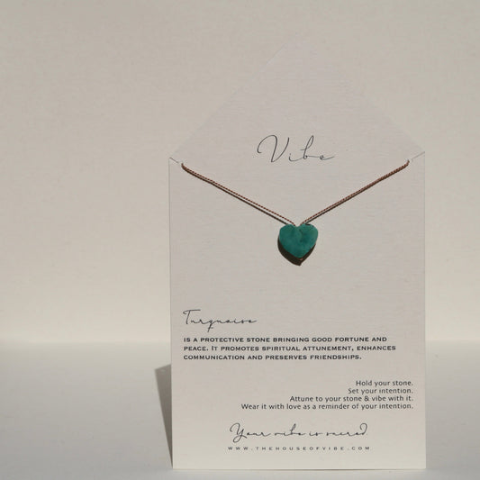 TURQUOISE HEART NO. 6 Vibe Necklaces