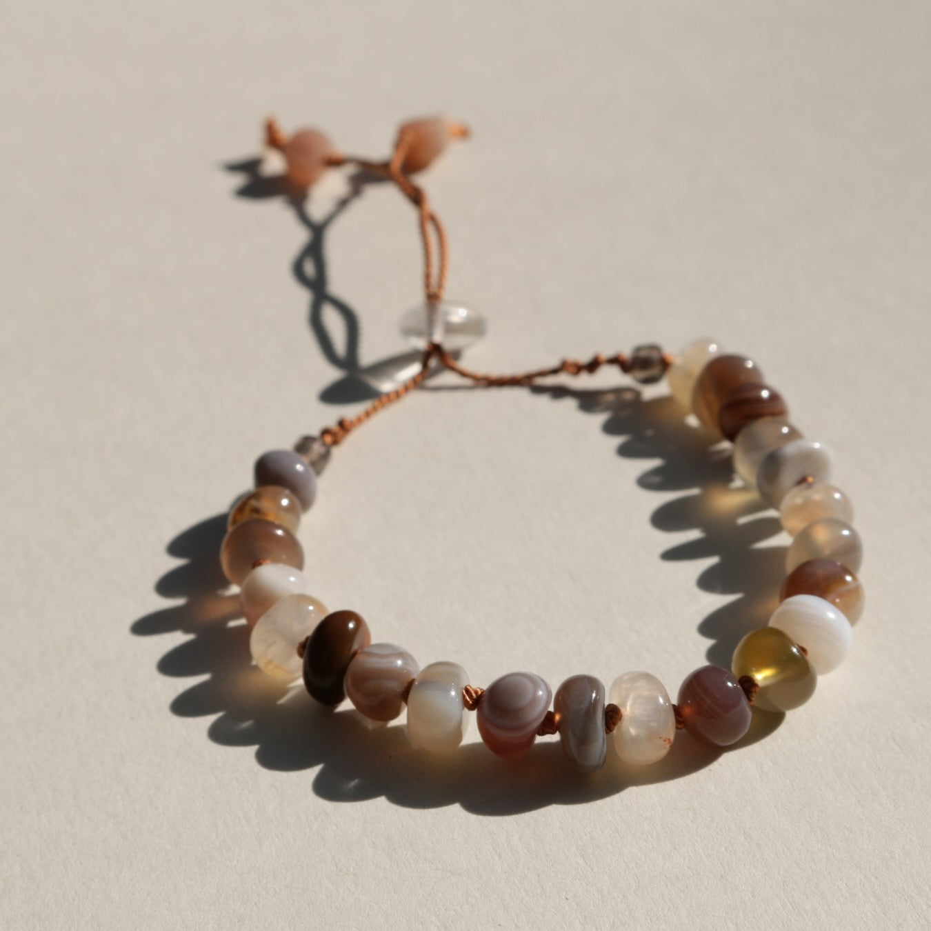 Botswana Agate, Pebbles Bracelet