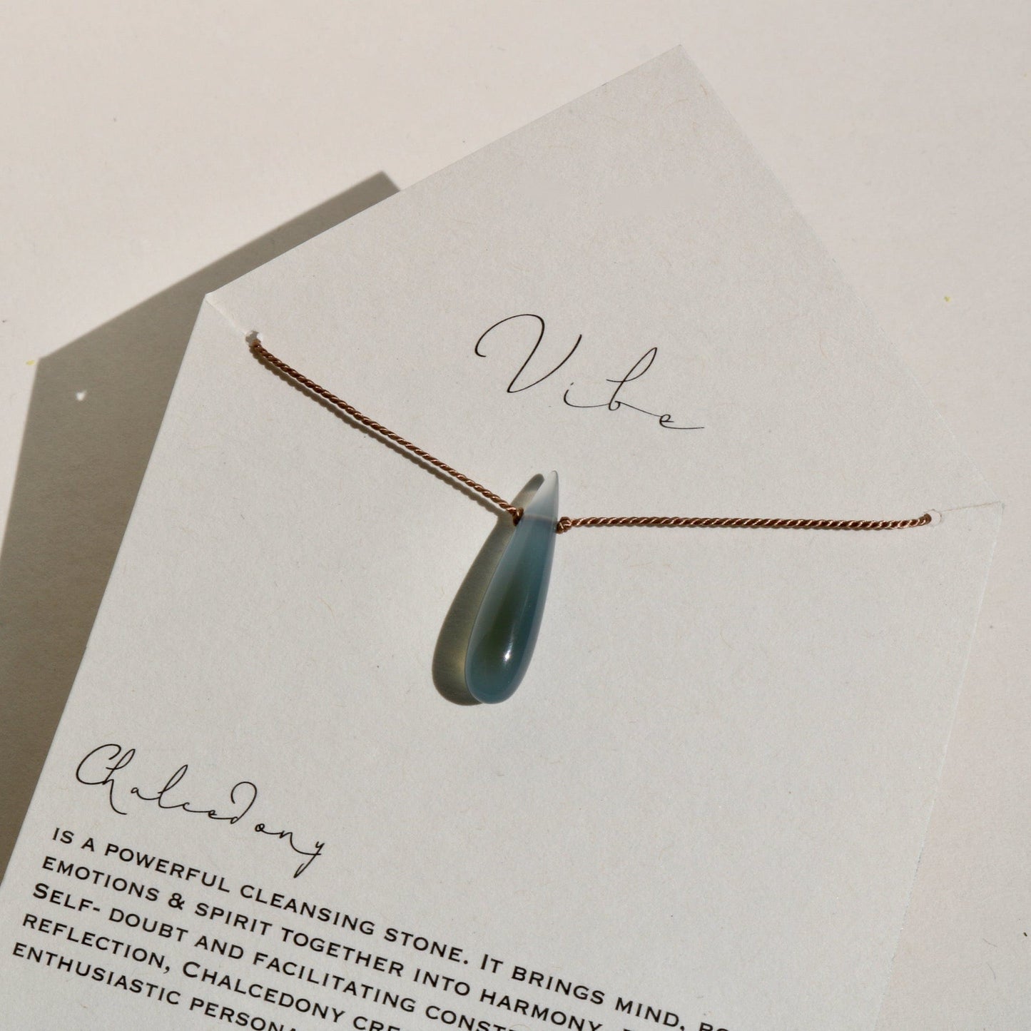 CHALCEDONY | BLUE GREYS Vibe Necklaces