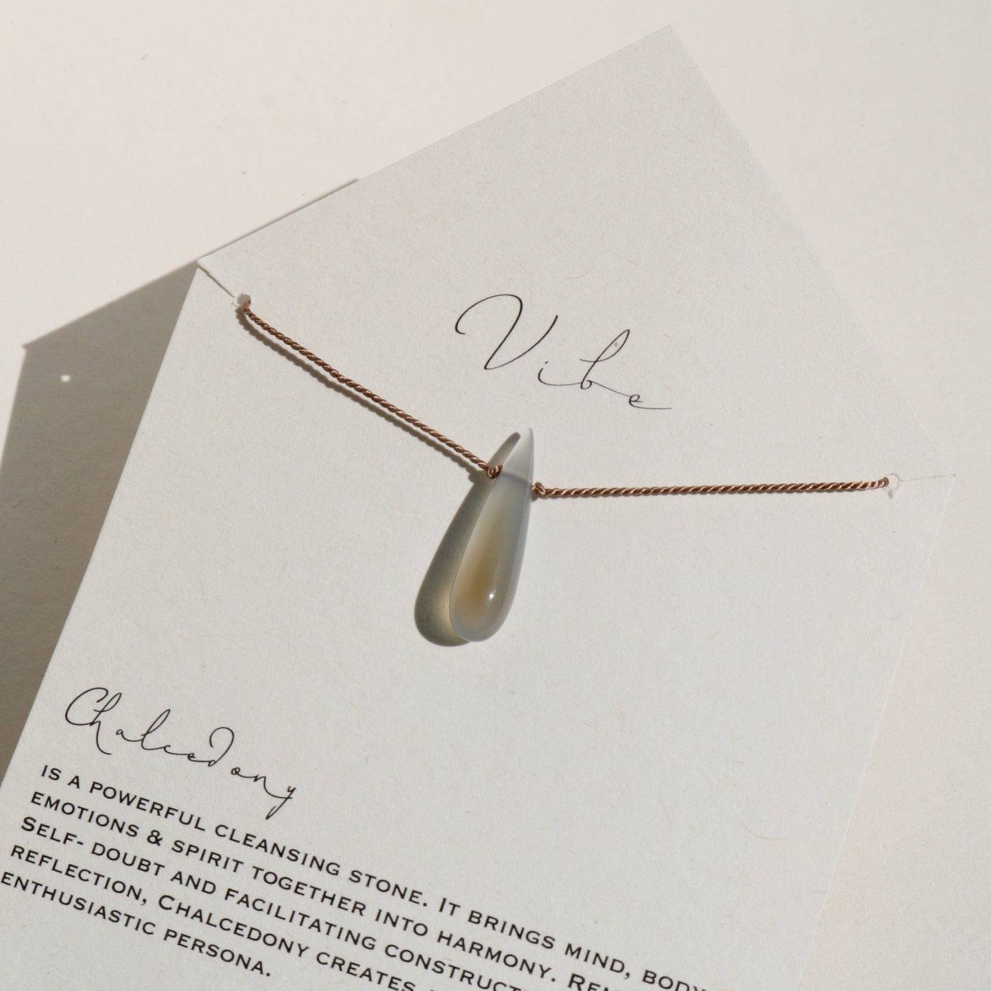 CHALCEDONY | BLUE GREYS Vibe Necklaces
