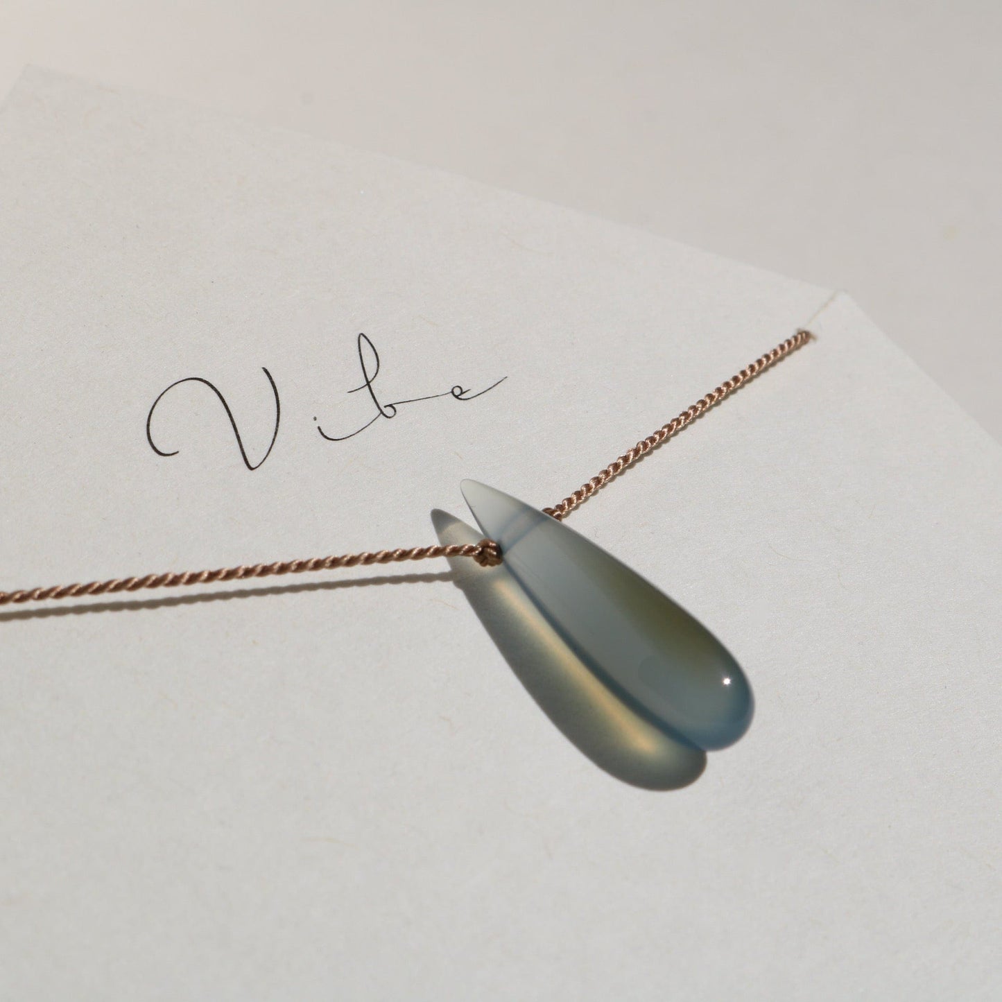 Copy of CHALCEDONY | MOSS GREEN Vibe Necklaces