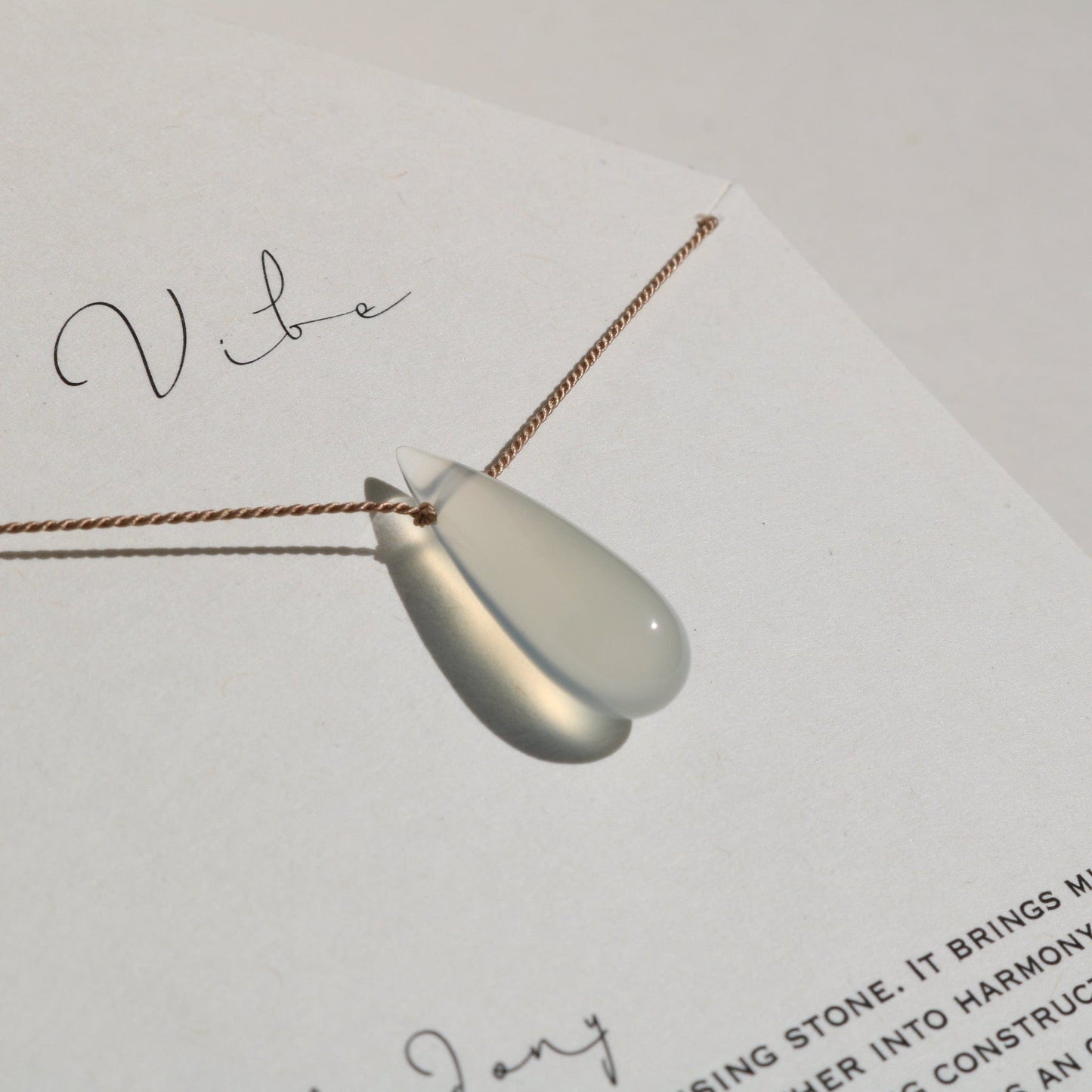 Copy of CHALCEDONY | MOSS GREEN Vibe Necklaces