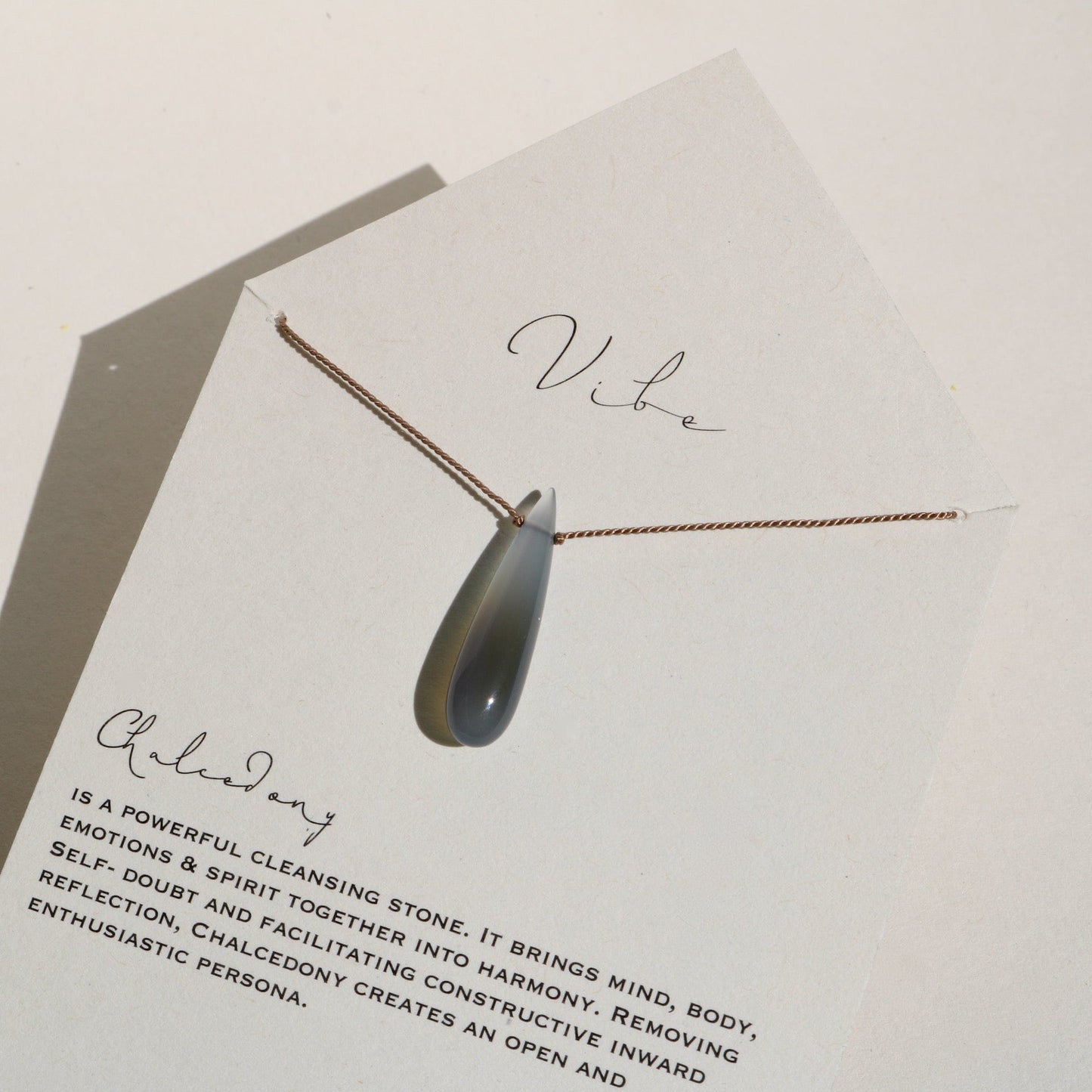 Copy of CHALCEDONY | MOSS GREEN Vibe Necklaces