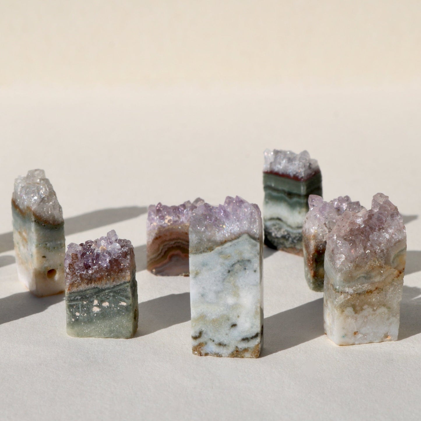 DRUZY AMETHYST SLICE Vibe Necklaces